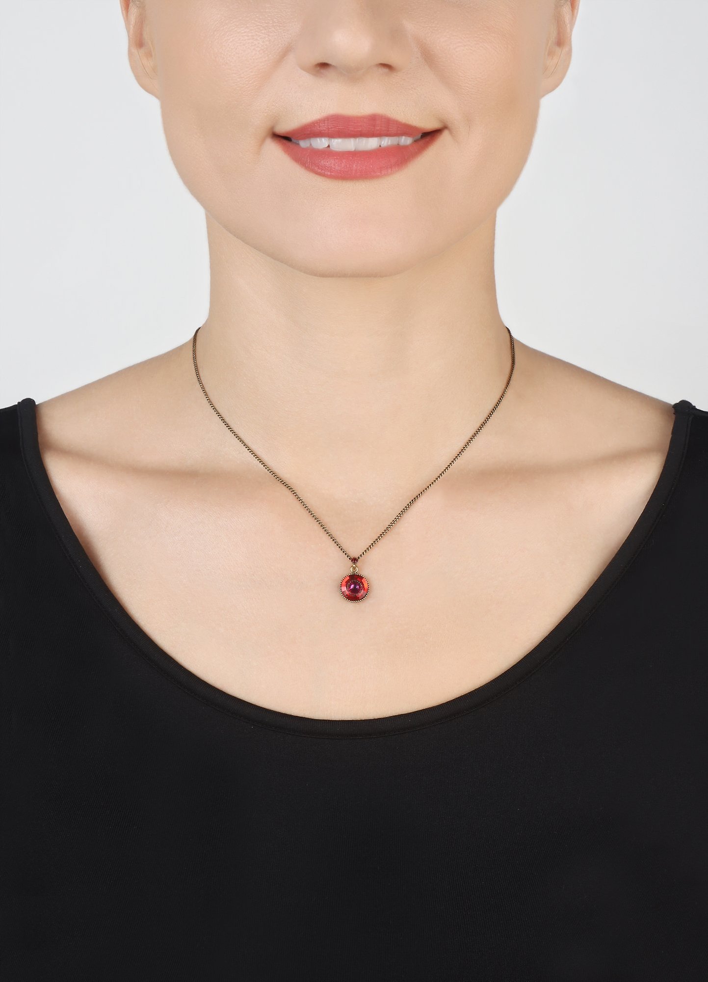 image pour Collier pendant Donutissima Rouge  