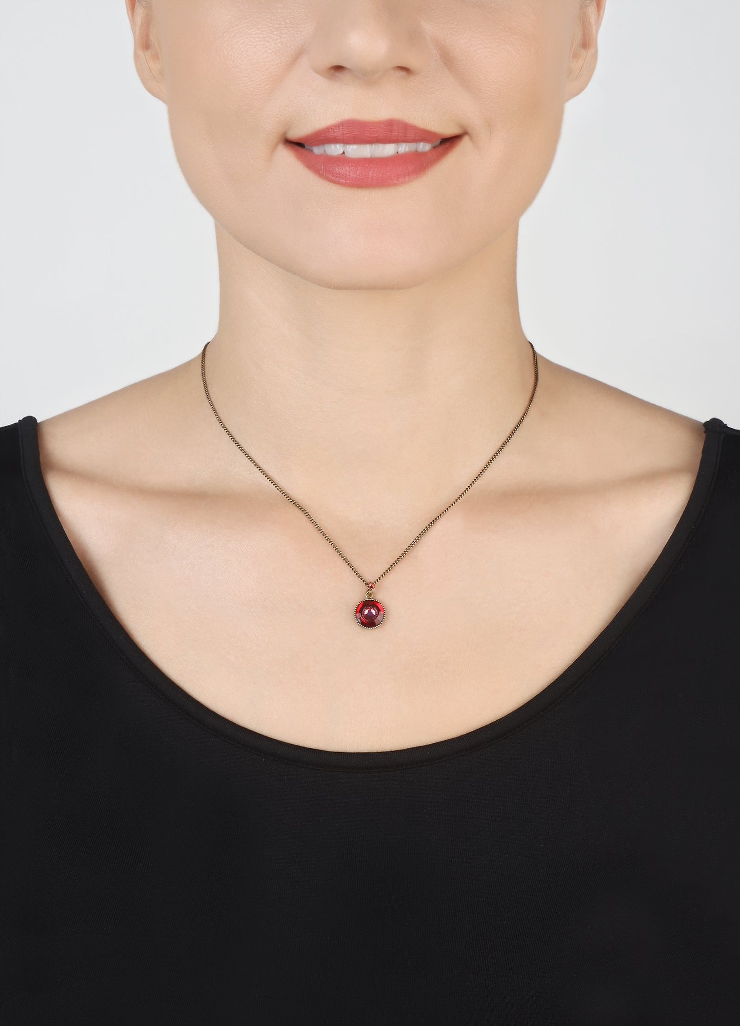 image pour Collier pendant Donutissima Rouge  