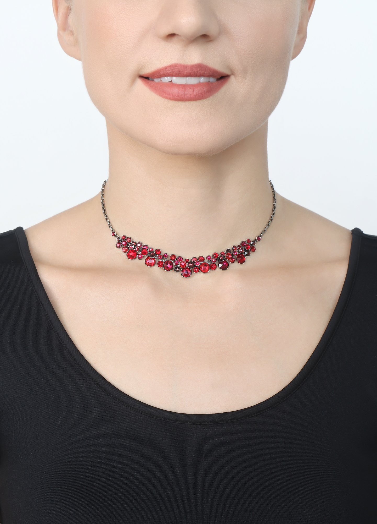 image for Necklace Water Cascade Red  