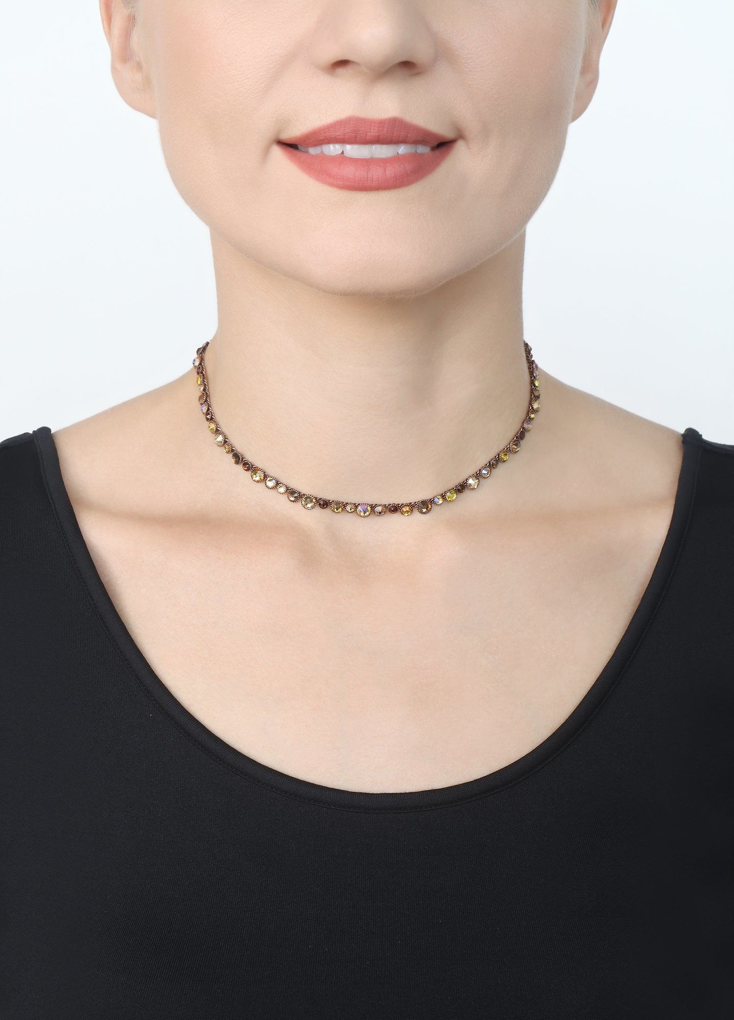 image pour Collier Water Cascade Marron / Jaune  