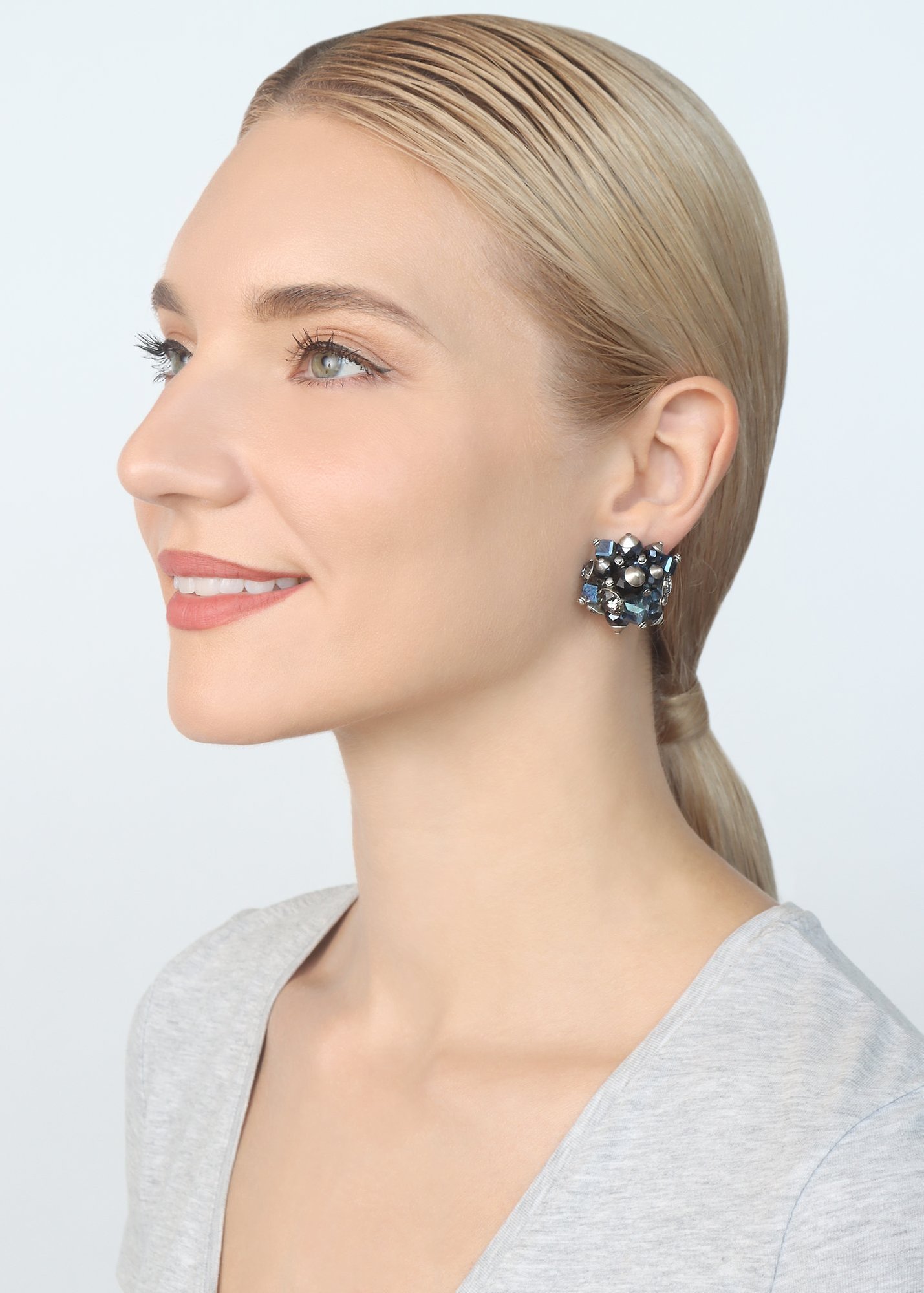 image pour Boucles d'oreilles Clip Indian Summer Noir  