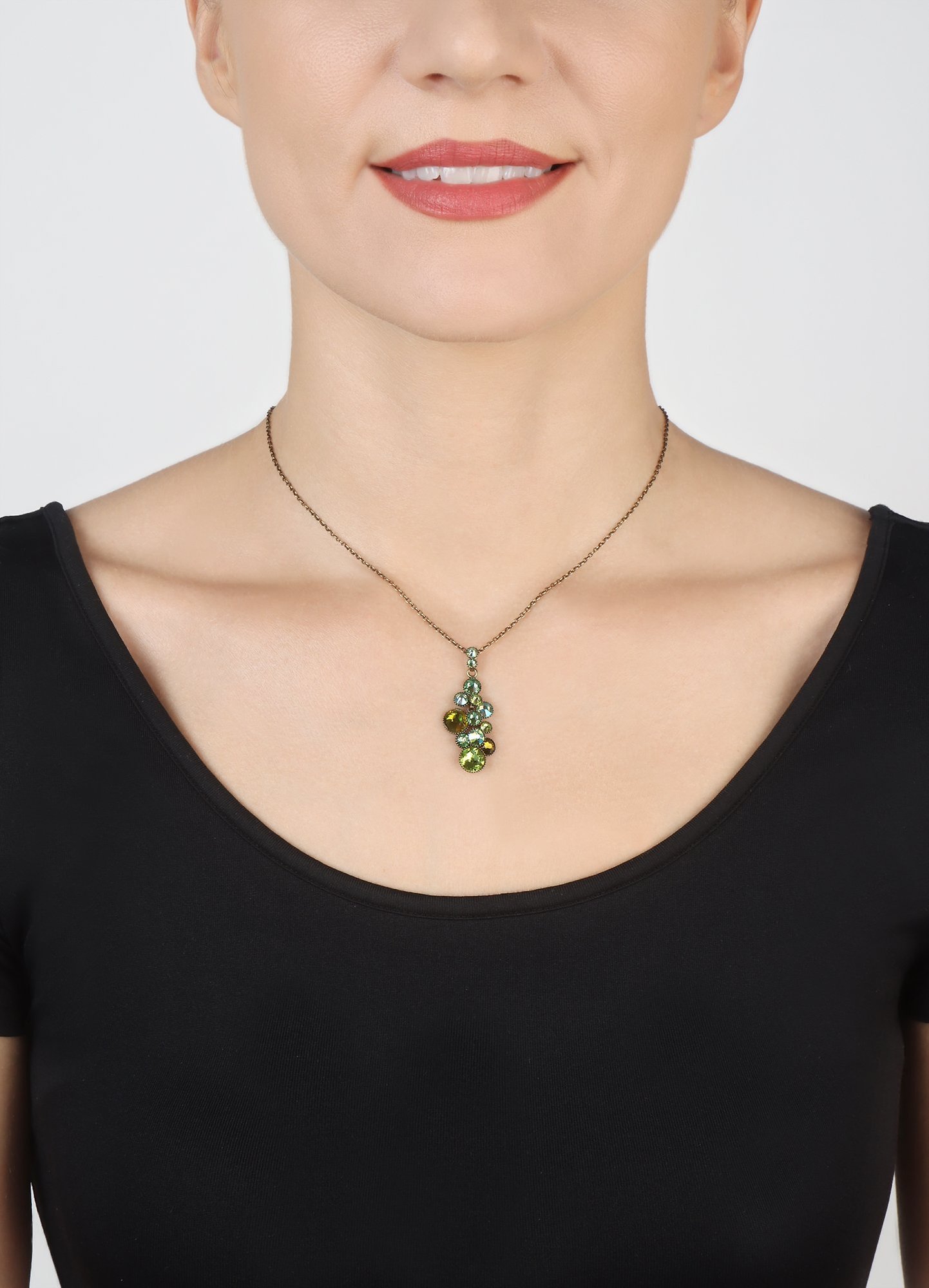image pour Collier pendant Water Cascade Vert  