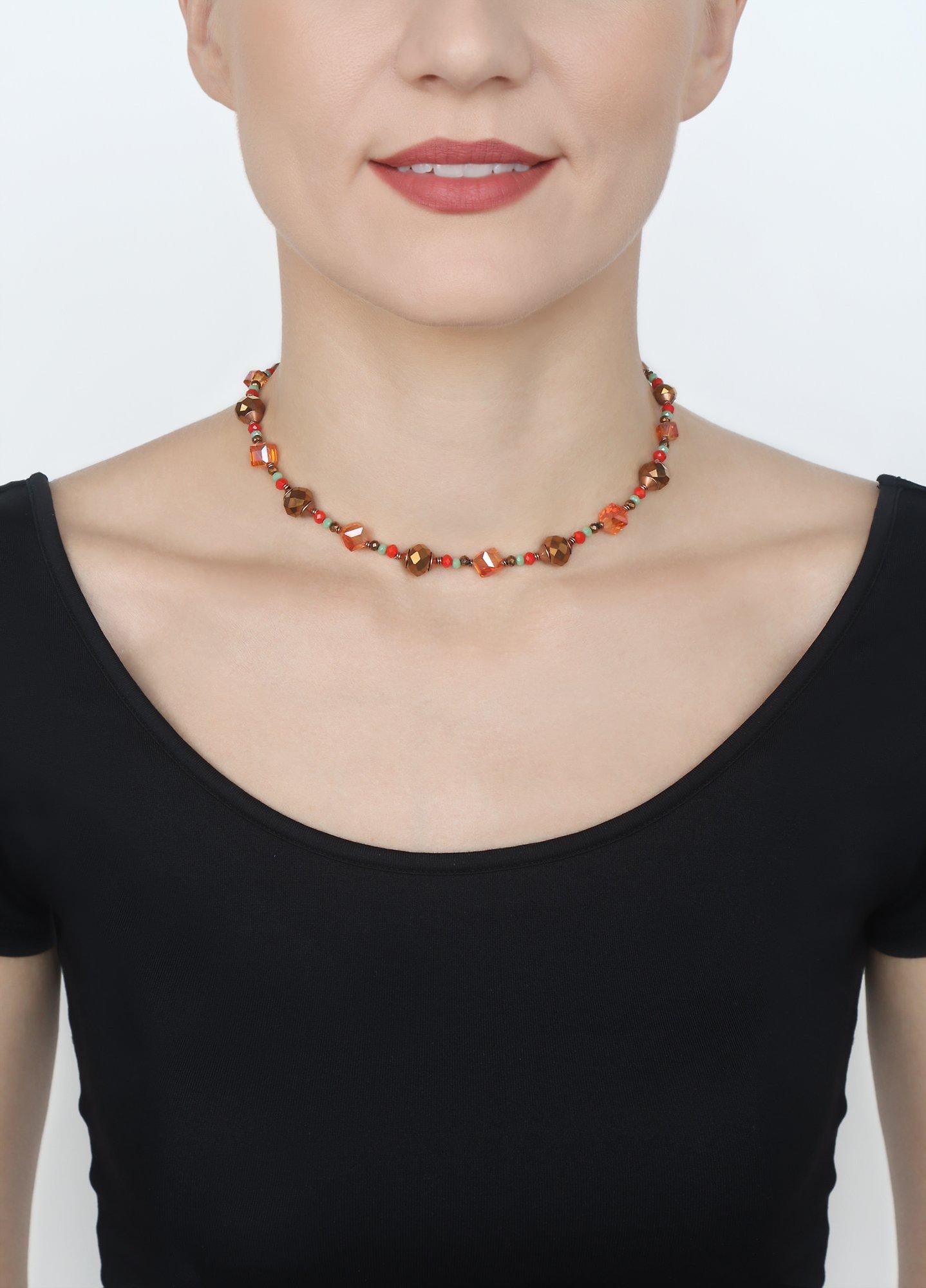 image for Necklace Indian Summer Orange  
