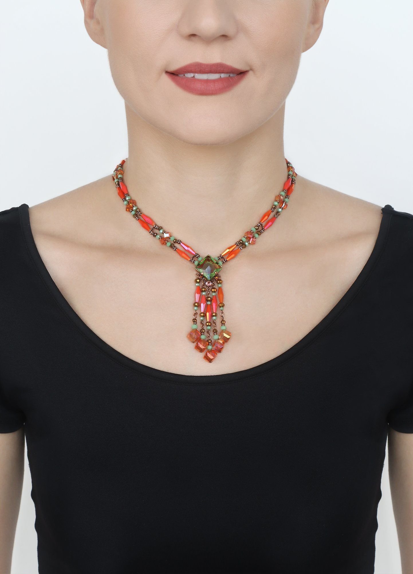 image for Necklace Indian Summer Orange  