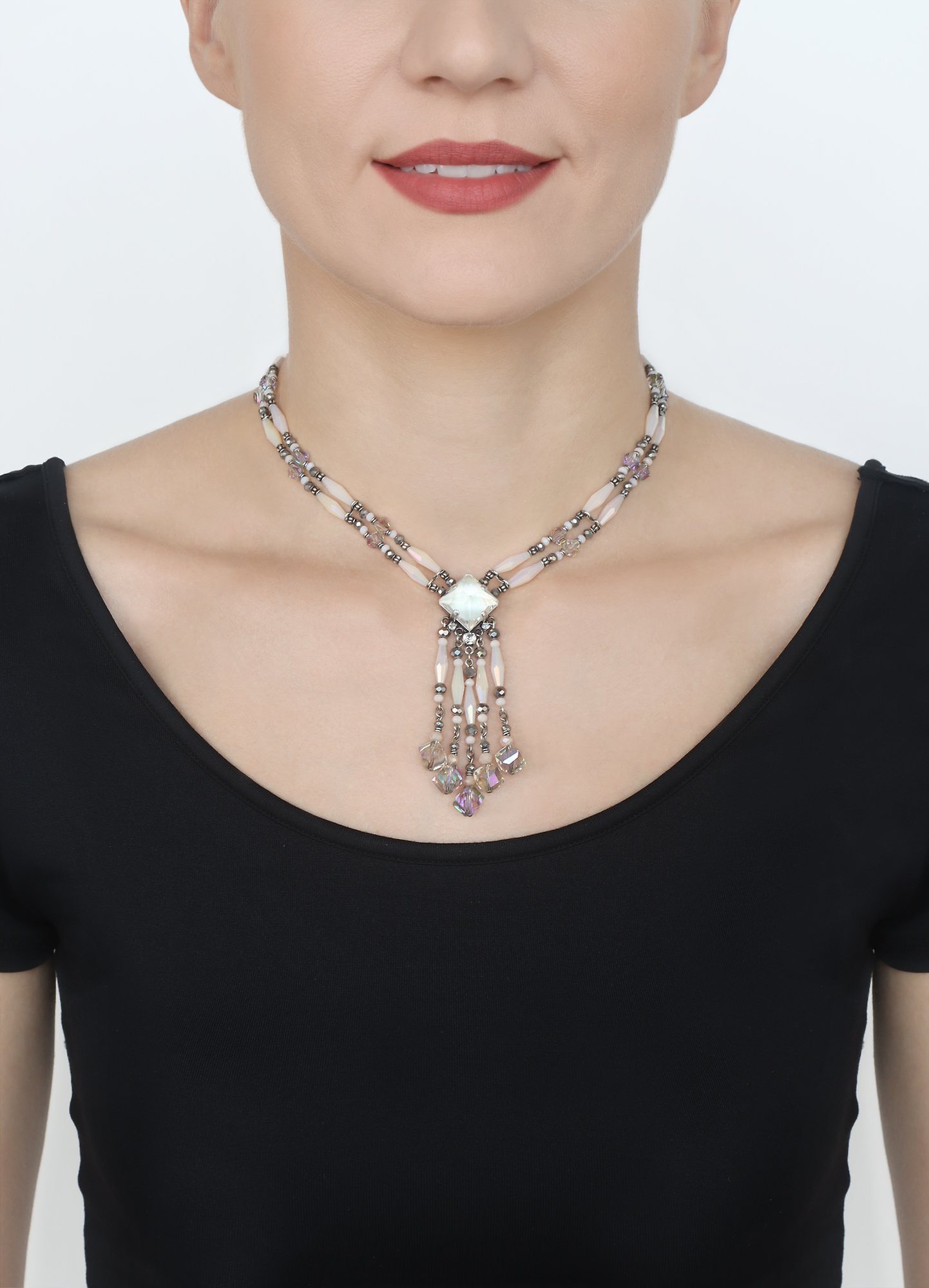 image pour Collier Indian Summer Blanc  