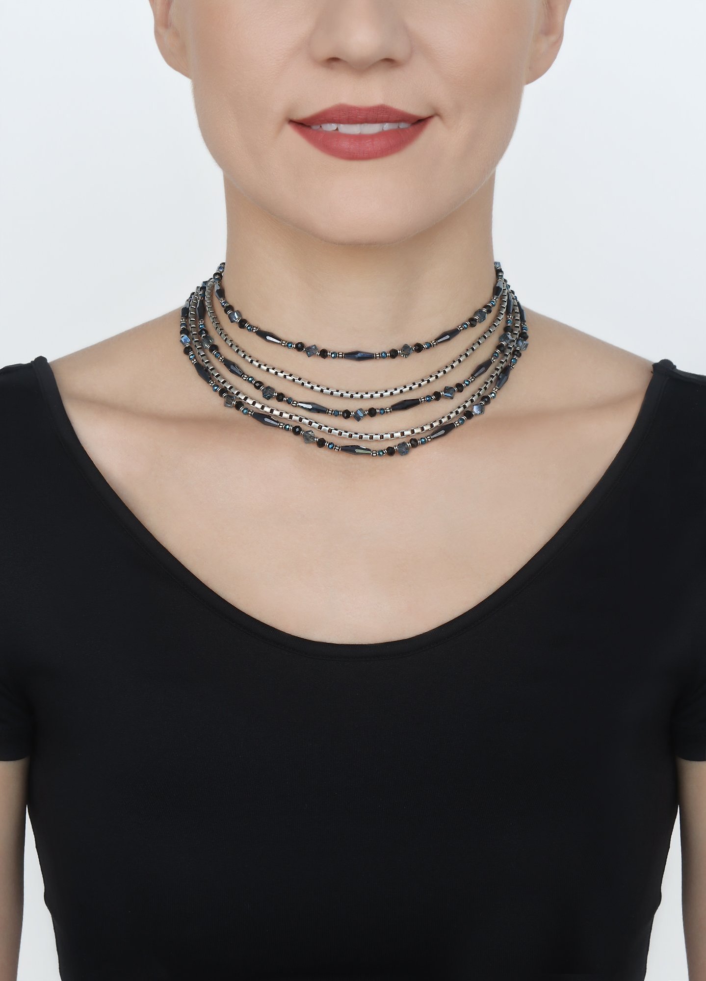 image for Necklace Indian Summer Black  