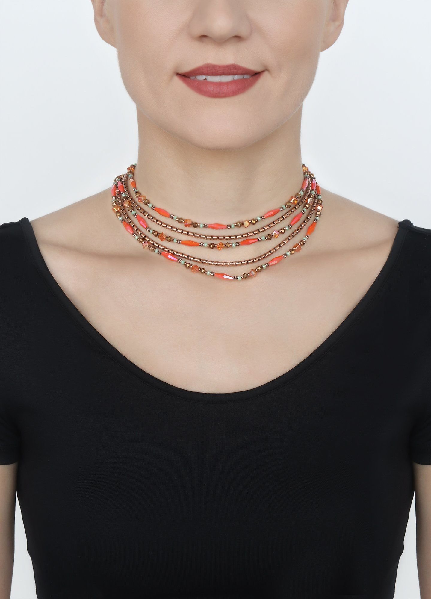 image for Necklace Indian Summer Orange  
