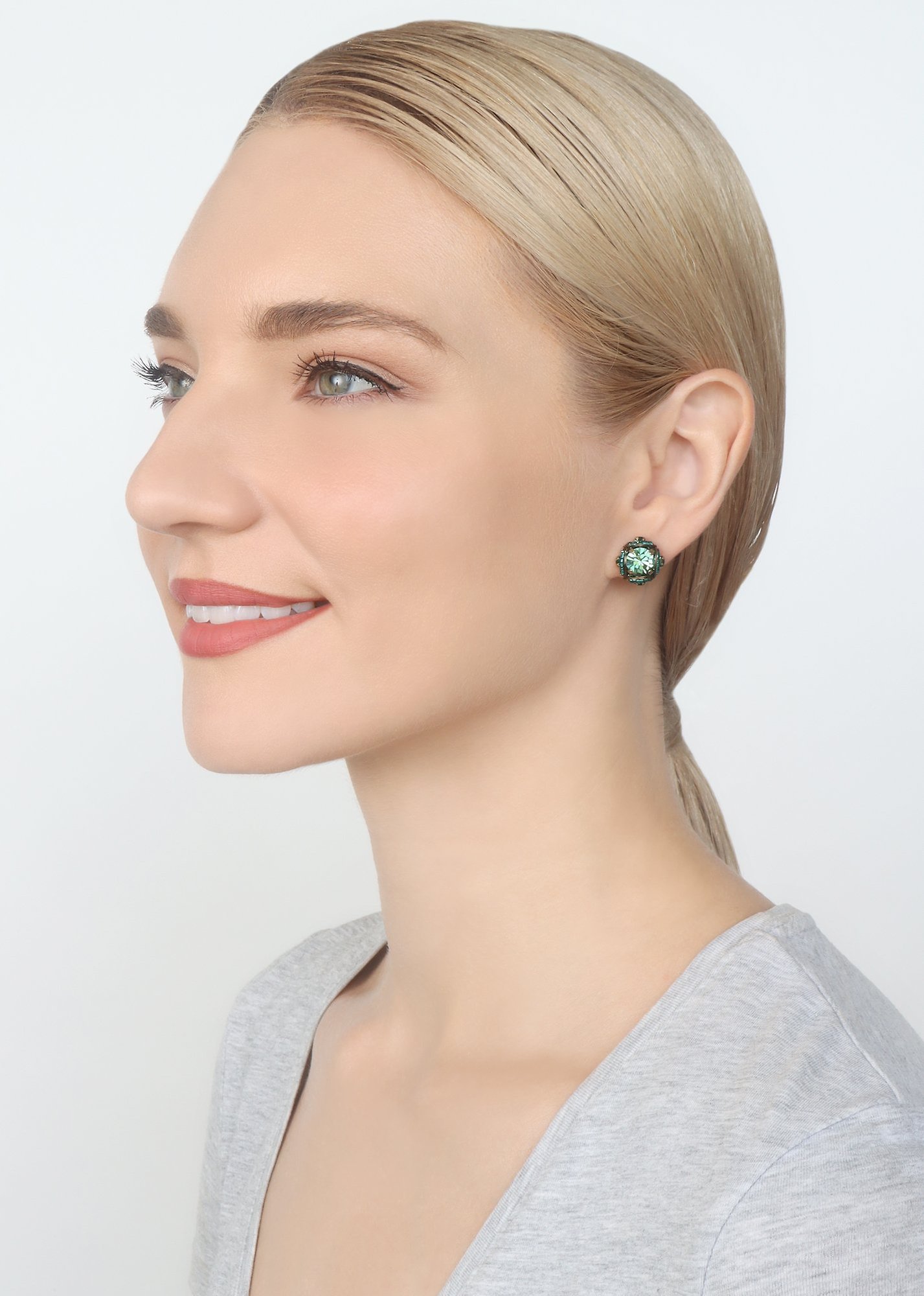 image pour Clou d'oreille Byzantine Vert  