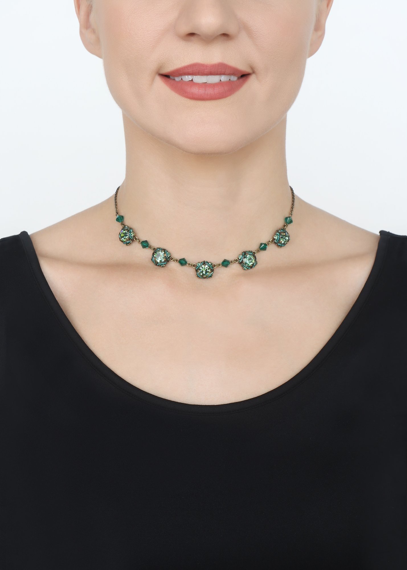 image for Necklace Byzantine Green  