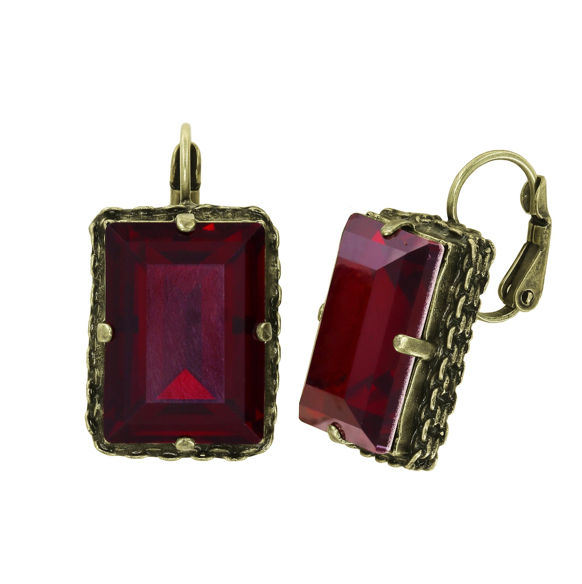 image for Earring Eurowire Daily Desire Red siam size L