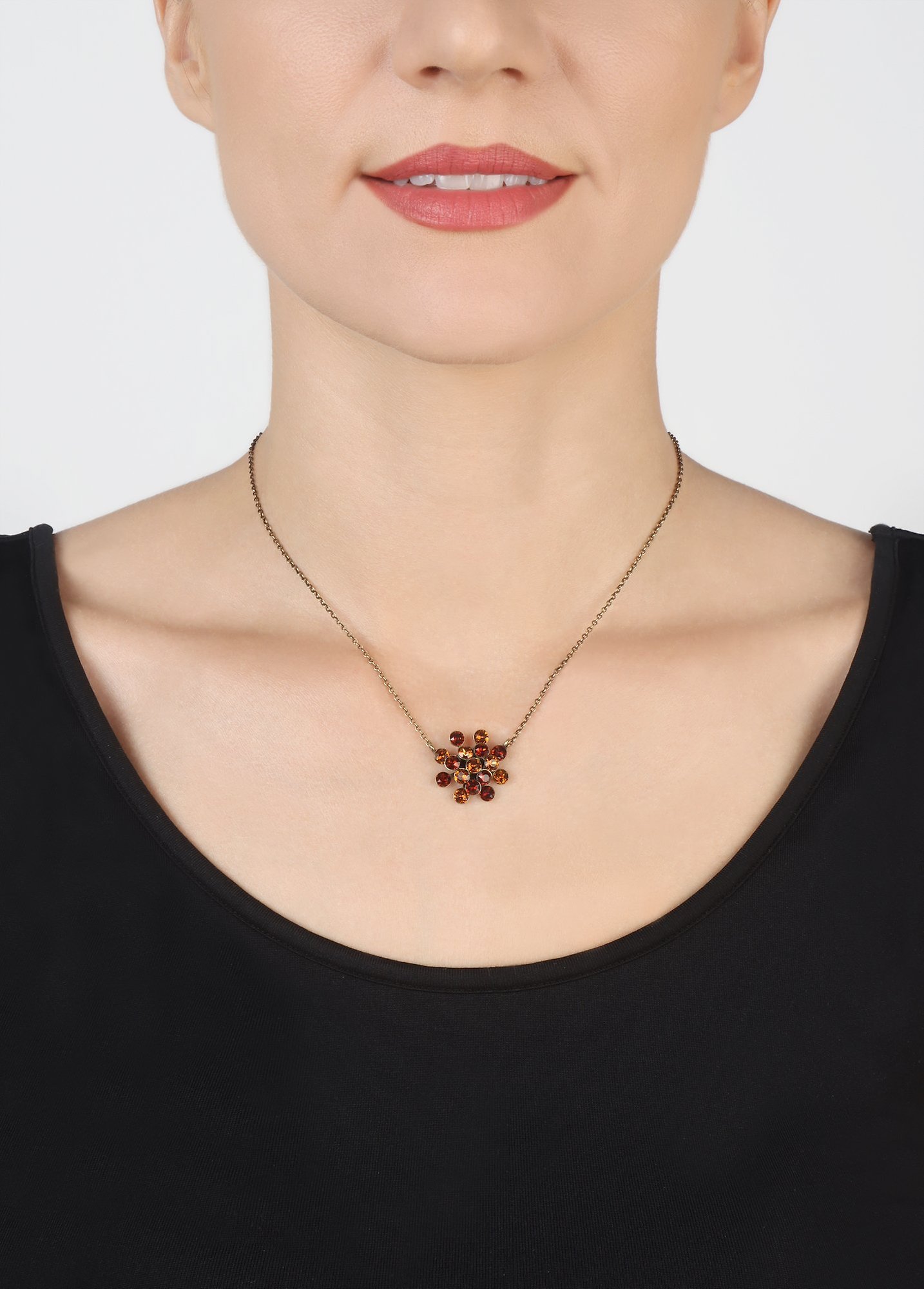 image pour Collier pendant Magic Fireball Marron  Classic Size (21mm Ø)