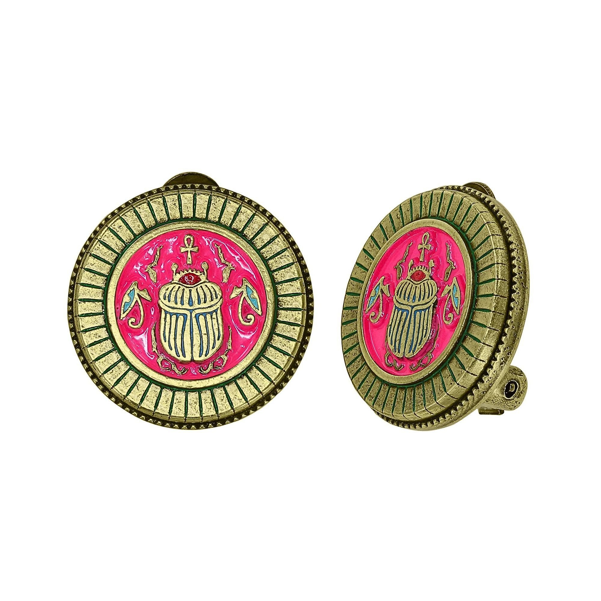 image for Earring Clip Medallion Multi  size S