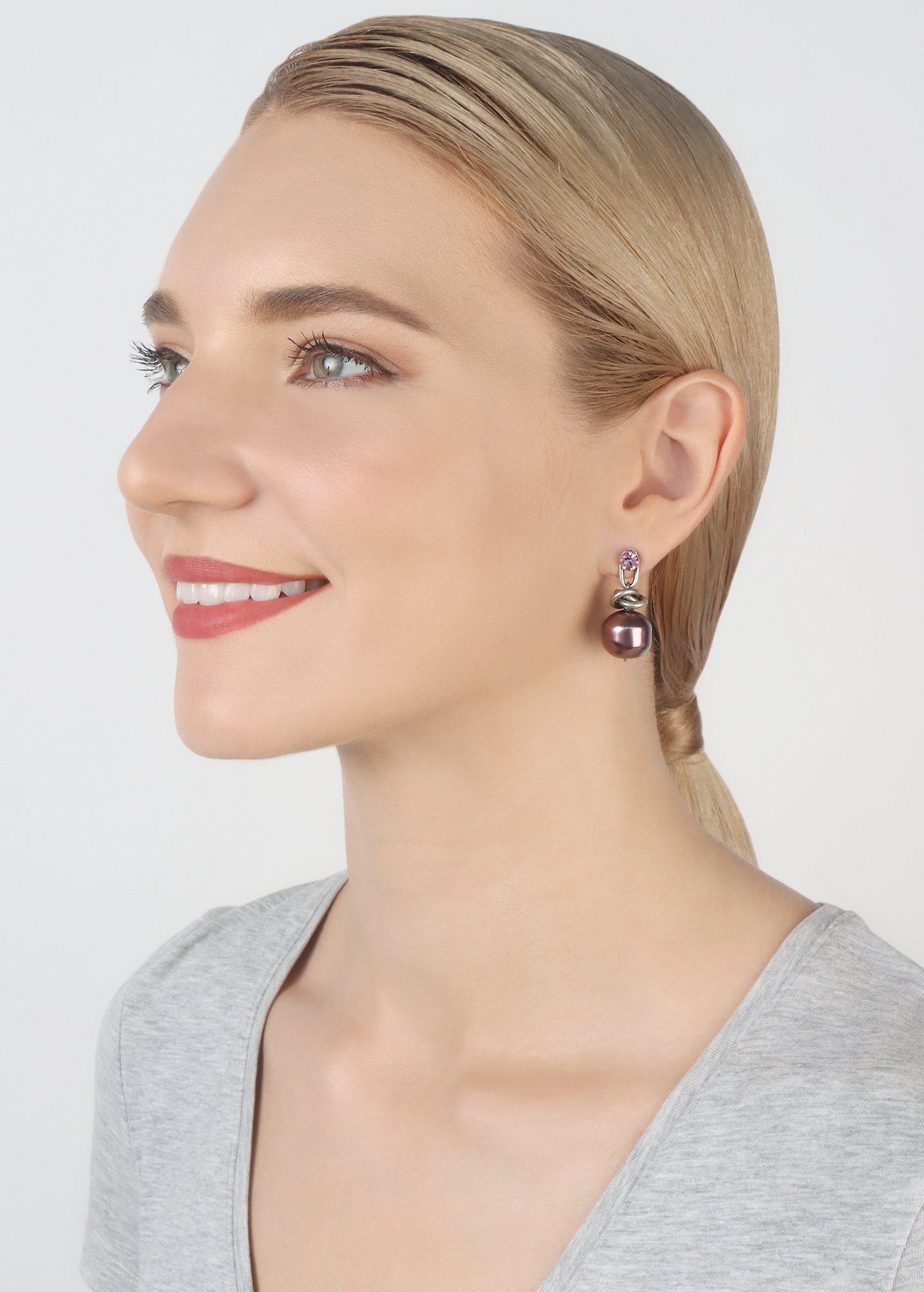 Bild für Ohrstecker baumelnd Free Spirit Lila  