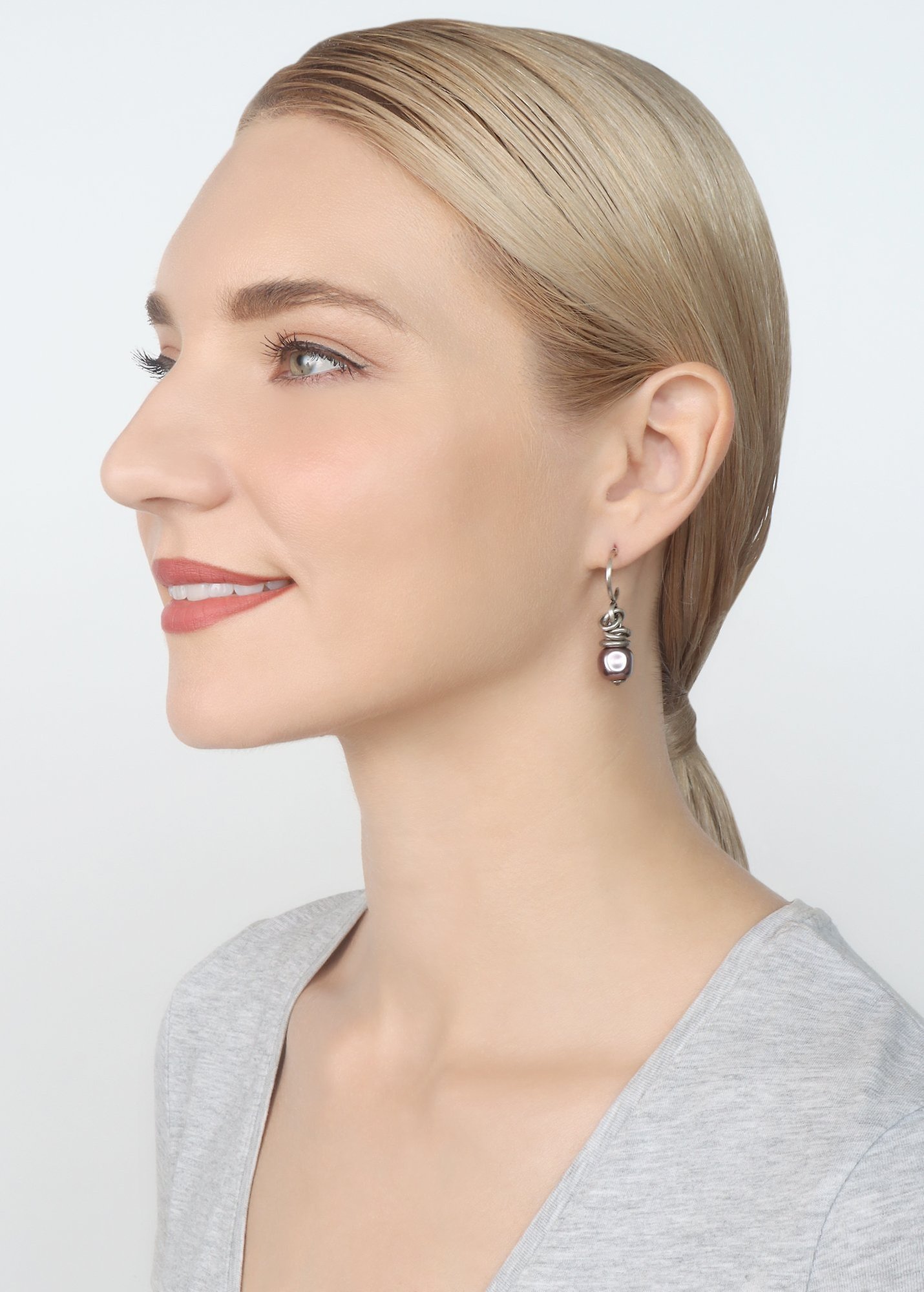 image for Creole Earrings Free Spirit Lila  
