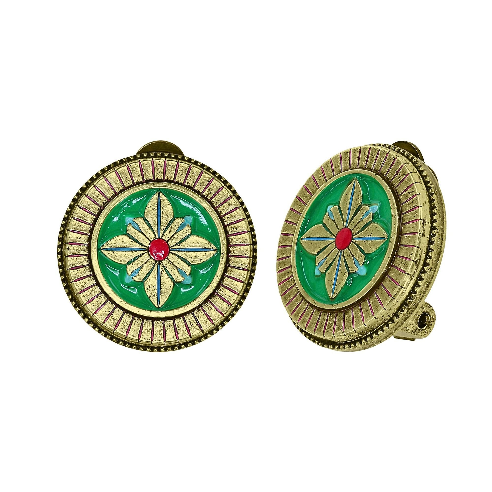 image pour Boucles d'oreilles Clip Medallion Multi  size S