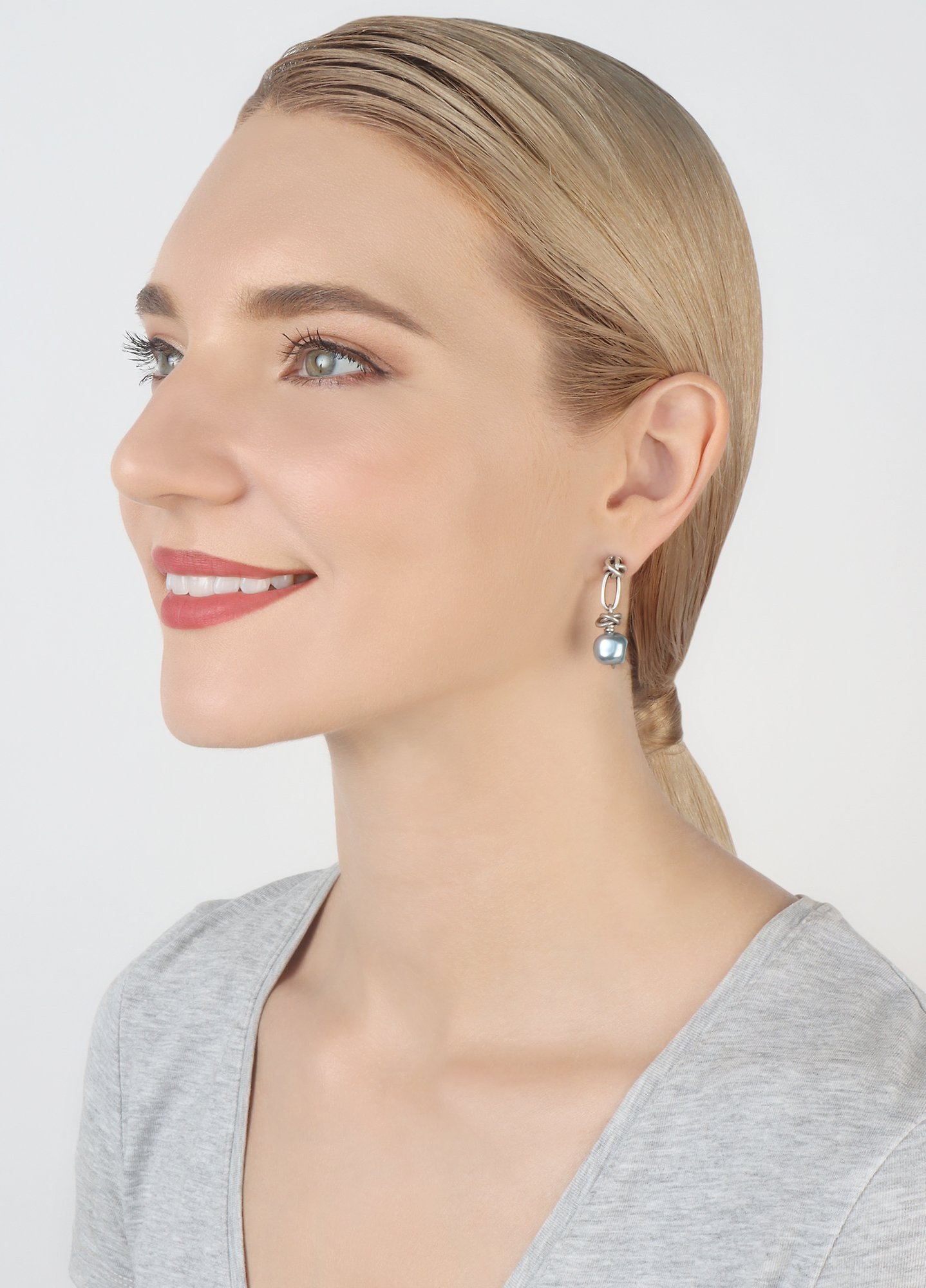 Bild für Ohrstecker baumelnd Free Spirit Blau  