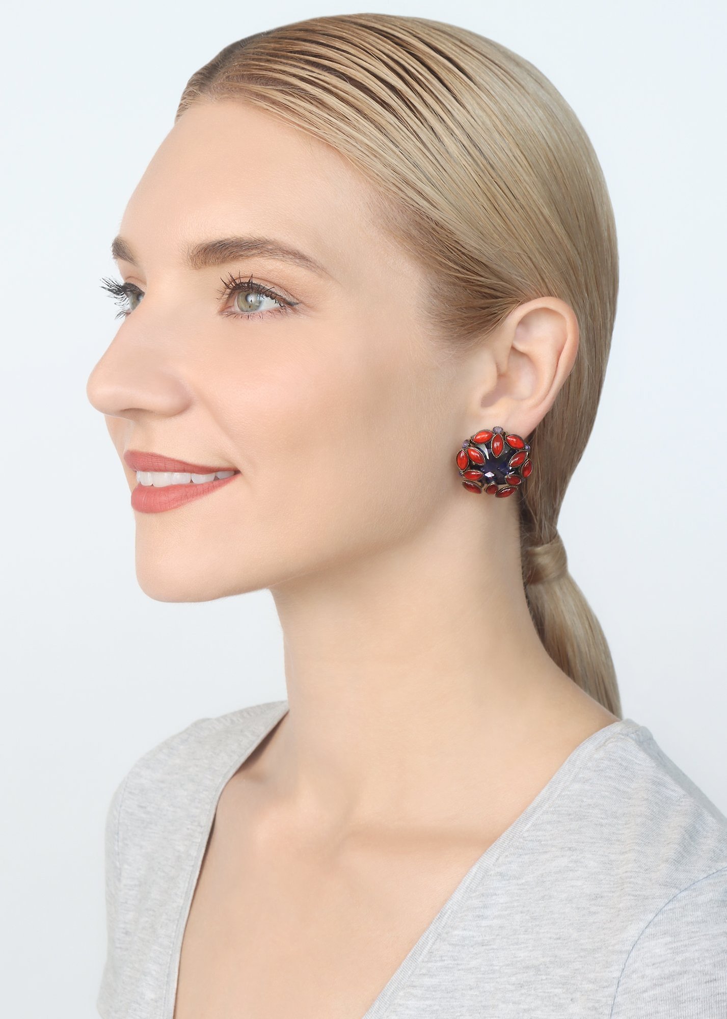 image pour Boucles d'oreilles Clip Alien Anemone Multi  size L