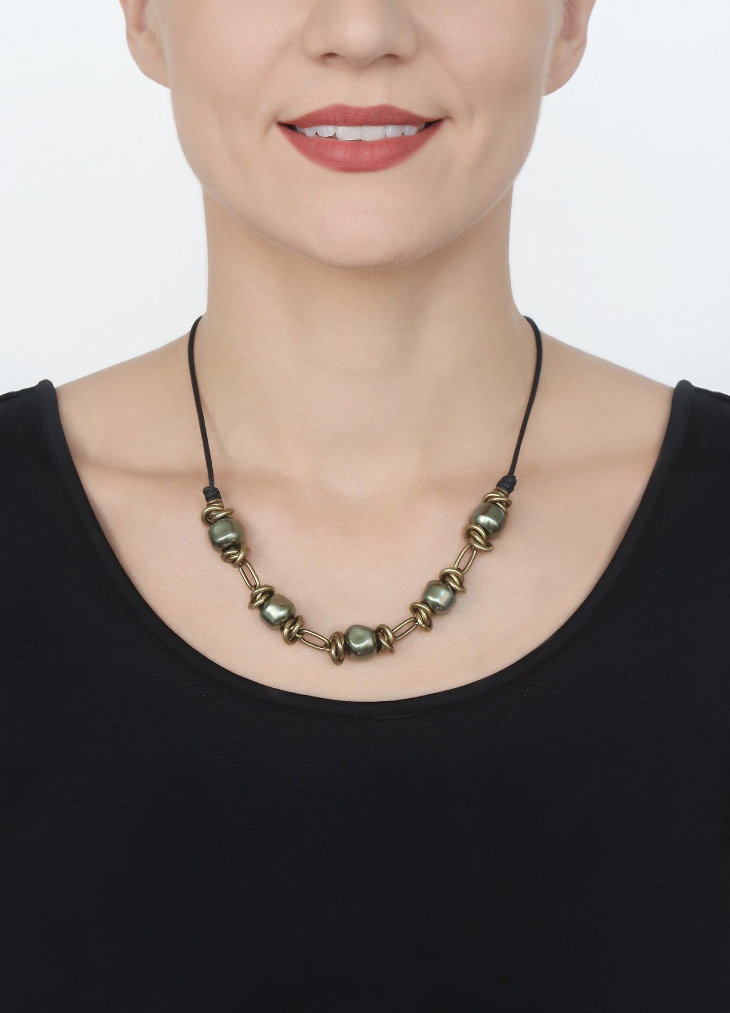 image pour Collier nœud Free Spirit Vert  