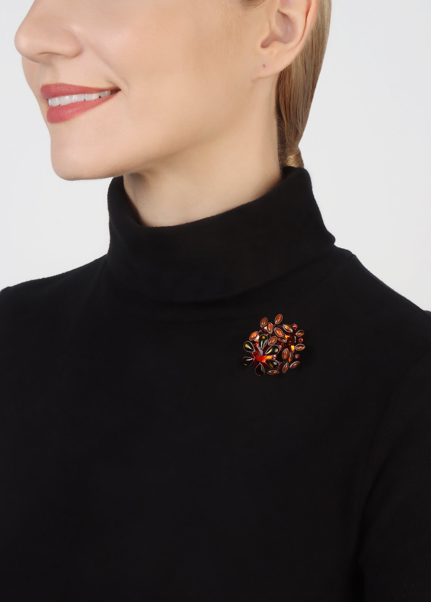 image for Brooch Alien Anemone Orange  