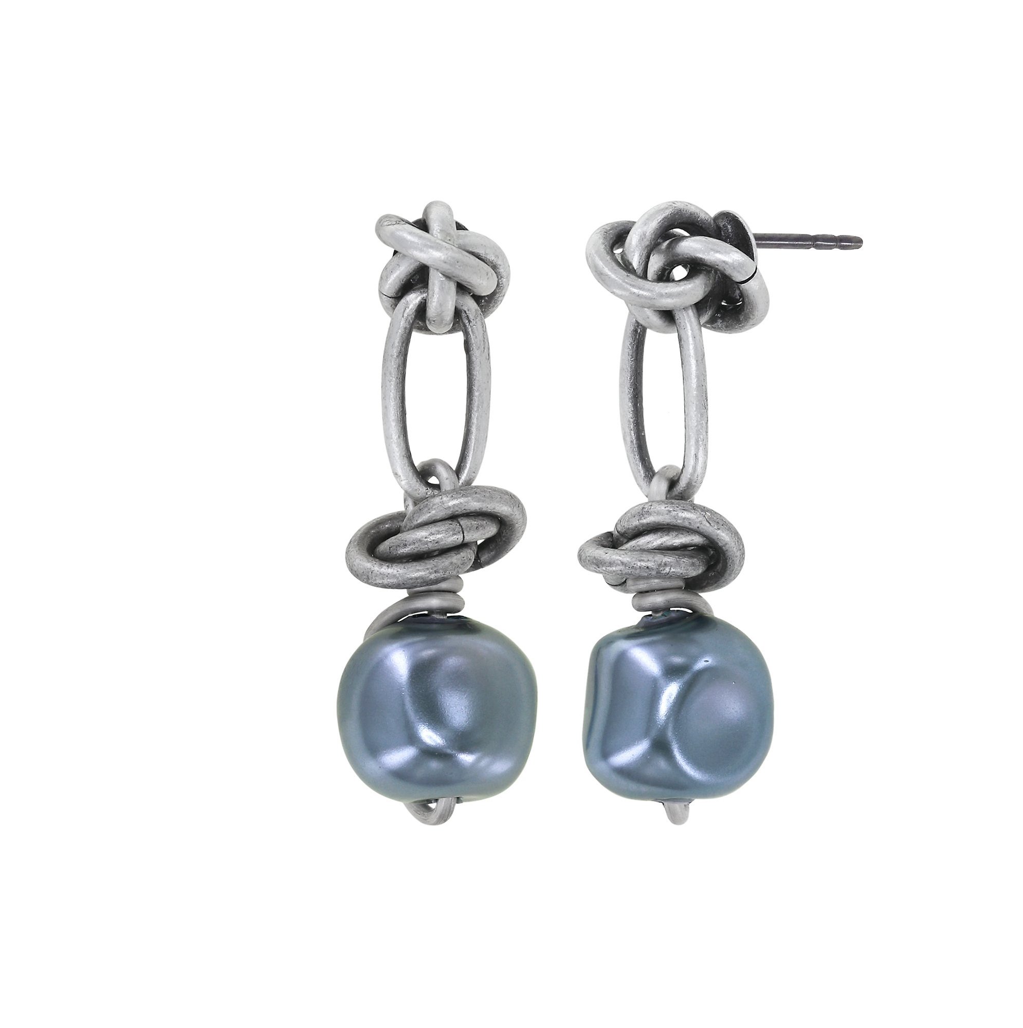 image pour Clou d'oreille pendant Free Spirit Bleu  