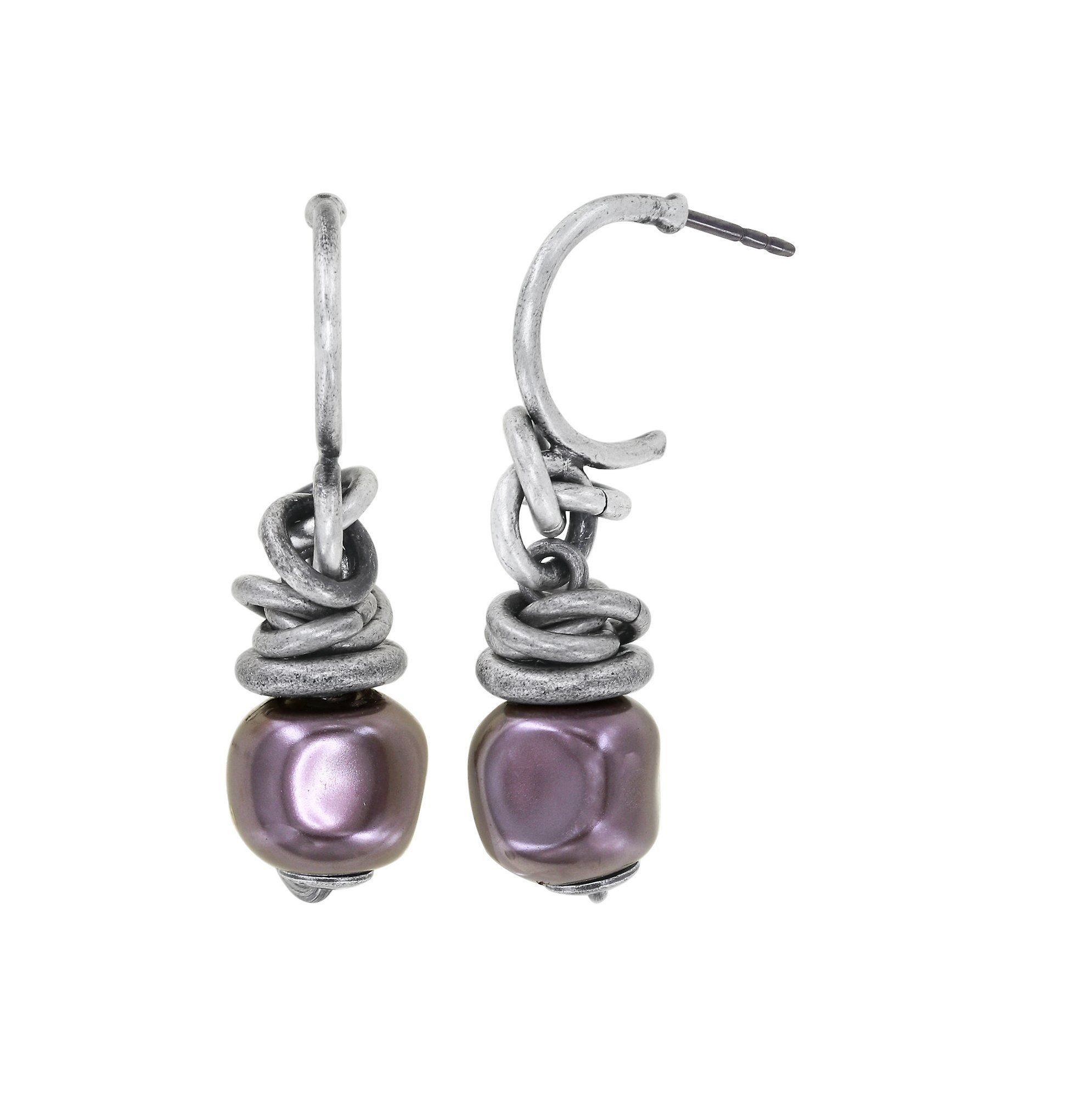 image for Creole Earrings Free Spirit Lila  