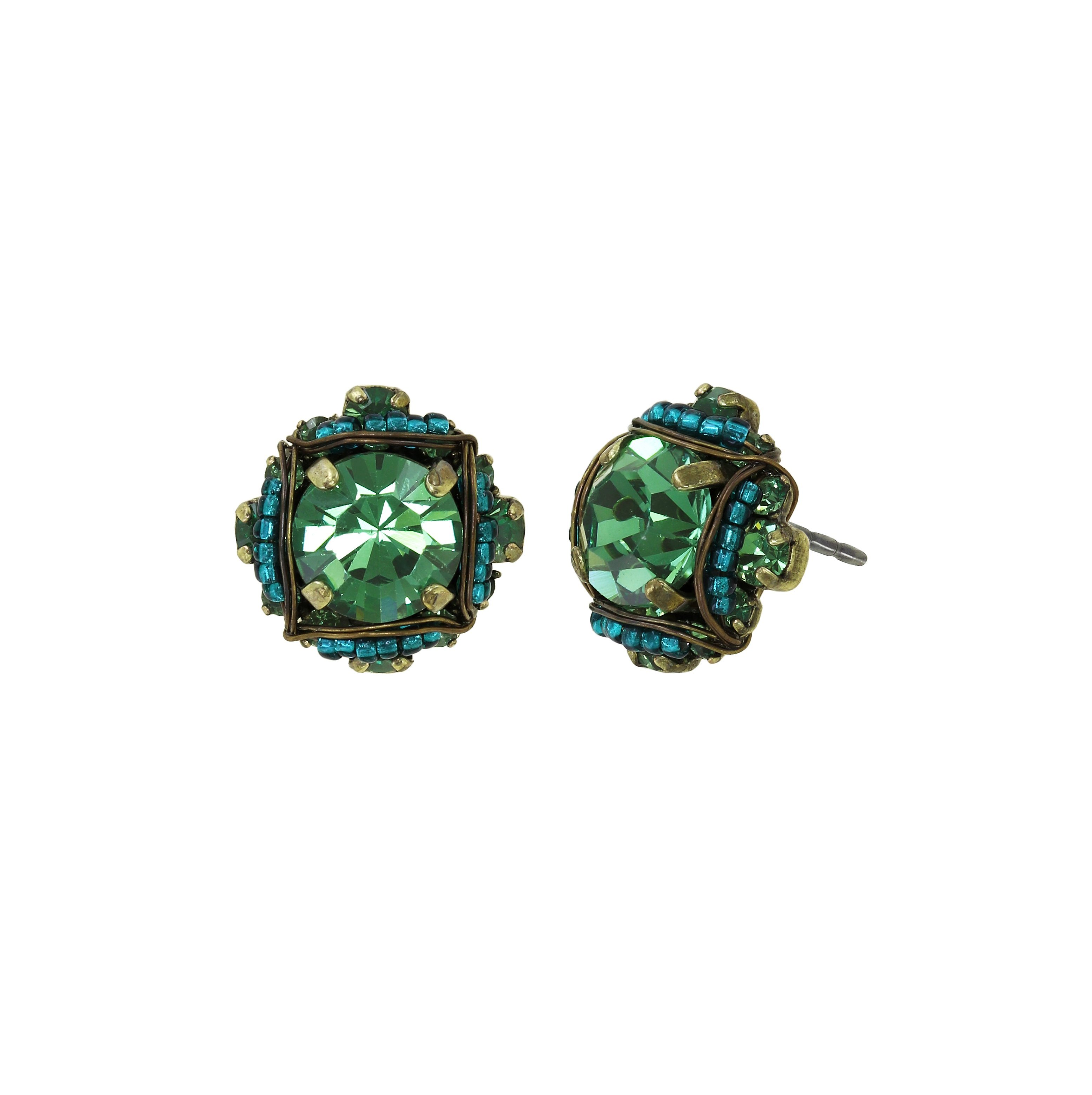 image pour Clou d'oreille Byzantine Vert  