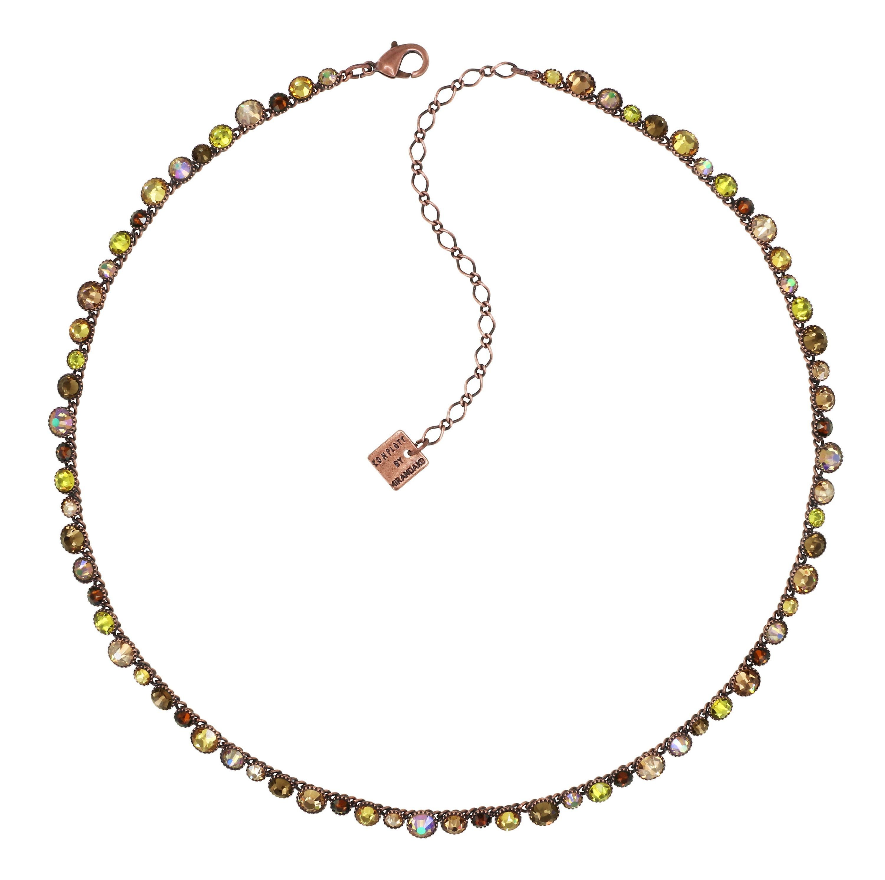 image for Necklace Water Cascade Brown / Yellow  