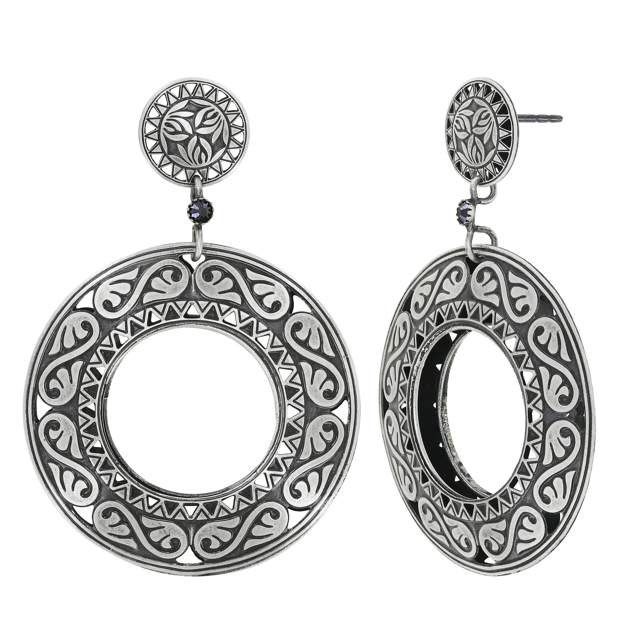 image pour Clou d'oreille pendant Shades of Light Argent  size XL,S