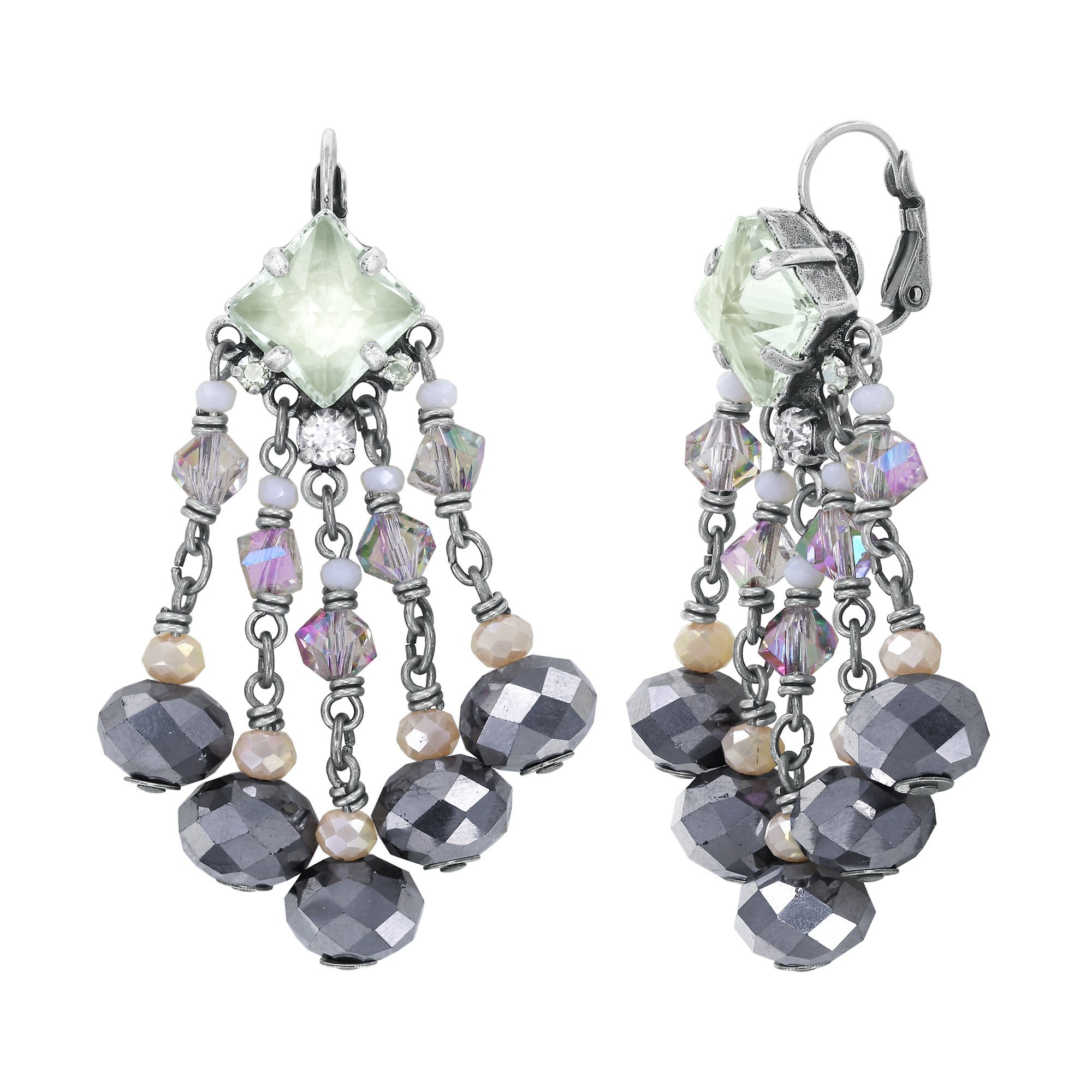 image for Earring Eurowire Dangling Indian Summer White  