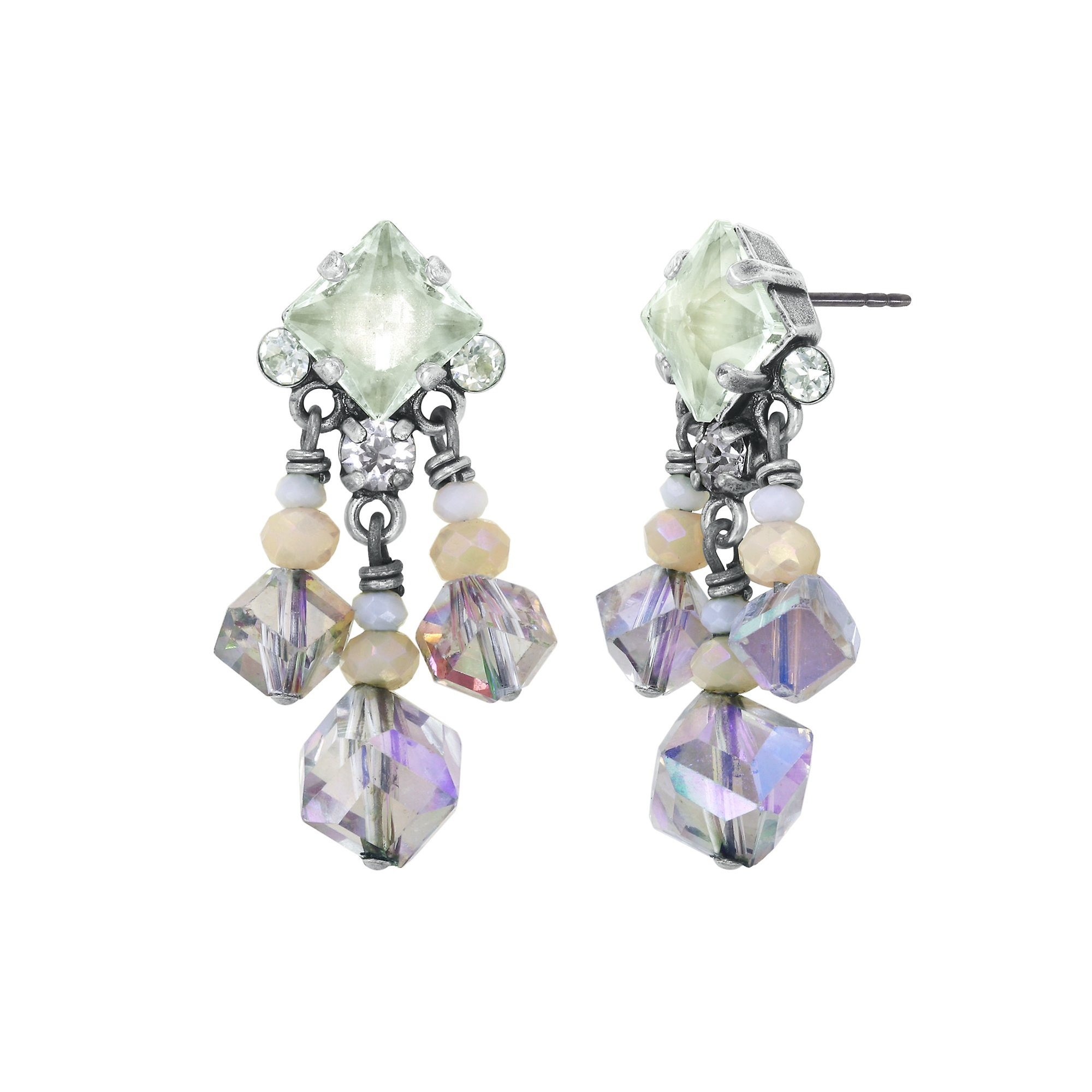 image pour Clou d'oreille pendant Indian Summer Blanc  