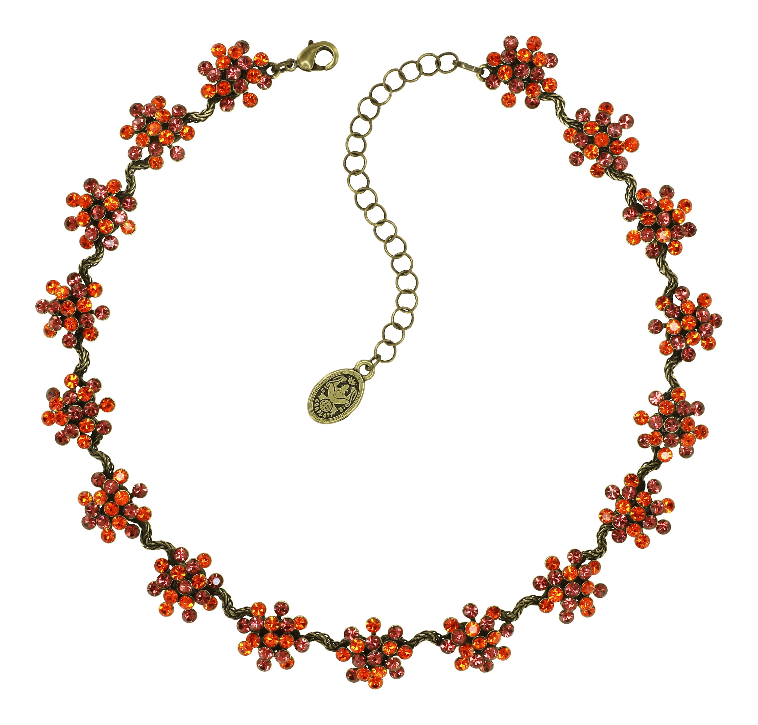 Bild für Halskette Collier Magic Fireball Korallenfarbig / Orange  mini