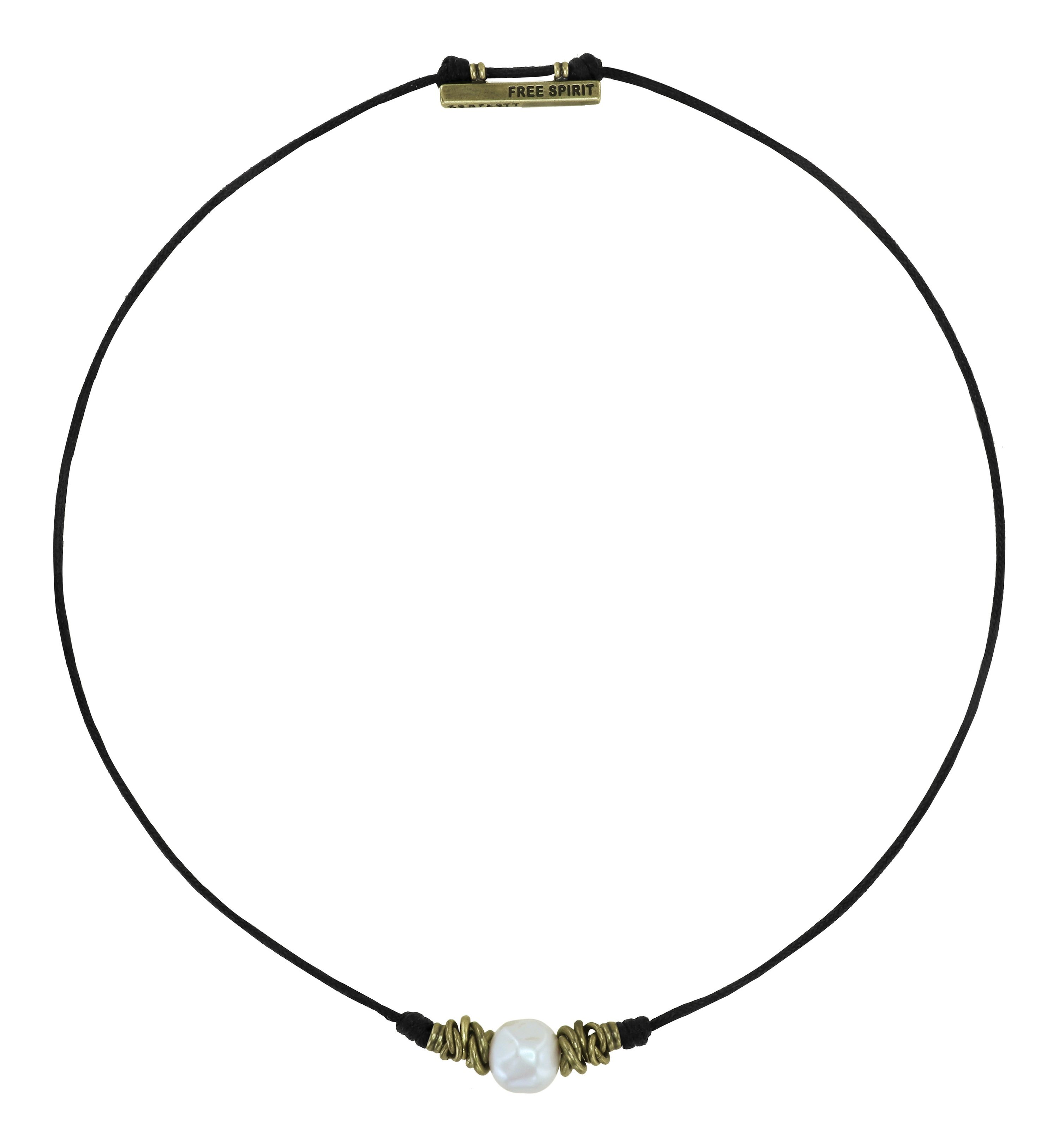 image pour Collier nœud Free Spirit Blanc  