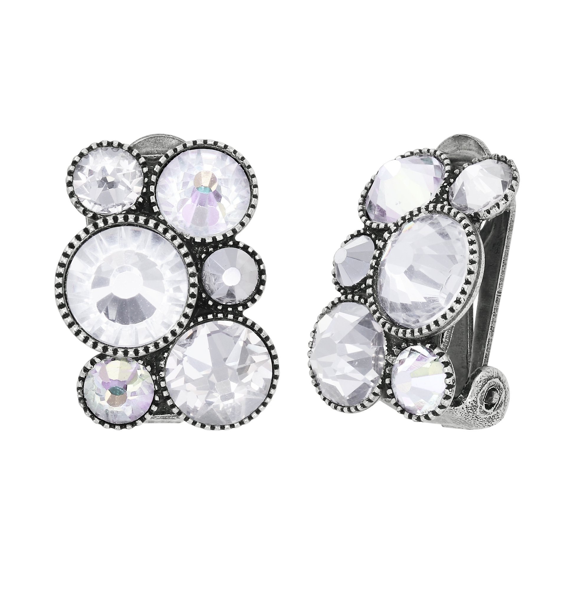 image for Earring Clip Water Cascade Glam White  