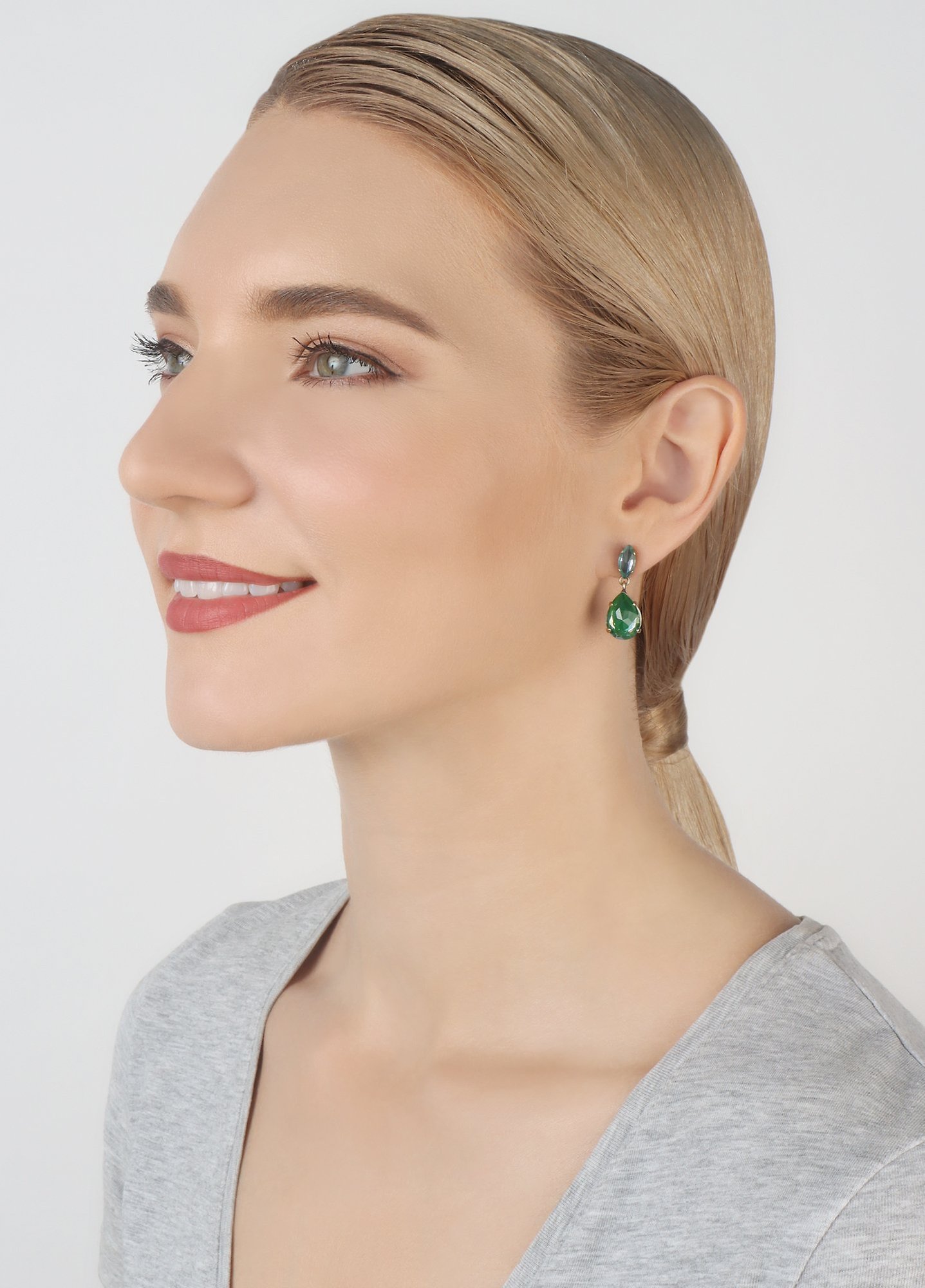 image pour Clou d'oreille pendant Afternoon Tea de Luxe Vert  