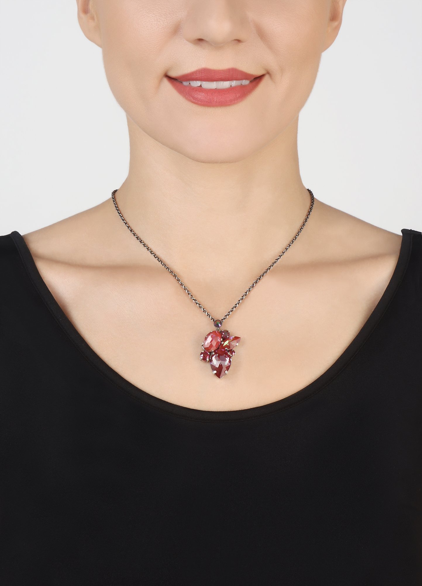 image for Necklace pendant Afternoon Tea de Luxe Coralline  