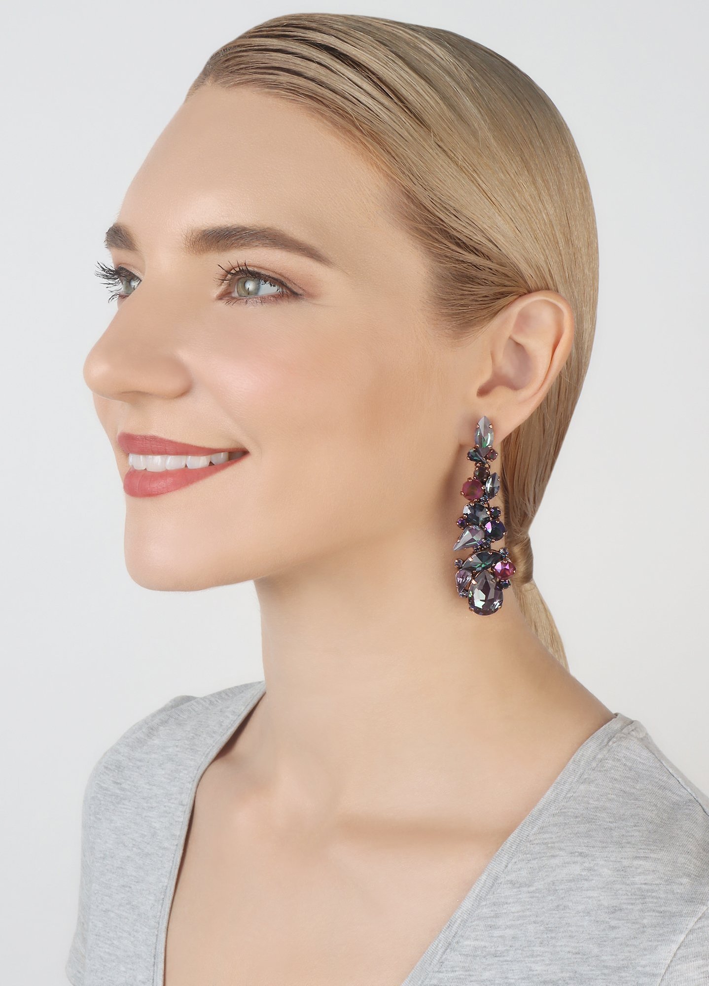 image pour Clou d'oreille pendant Afternoon Tea de Luxe Lila  