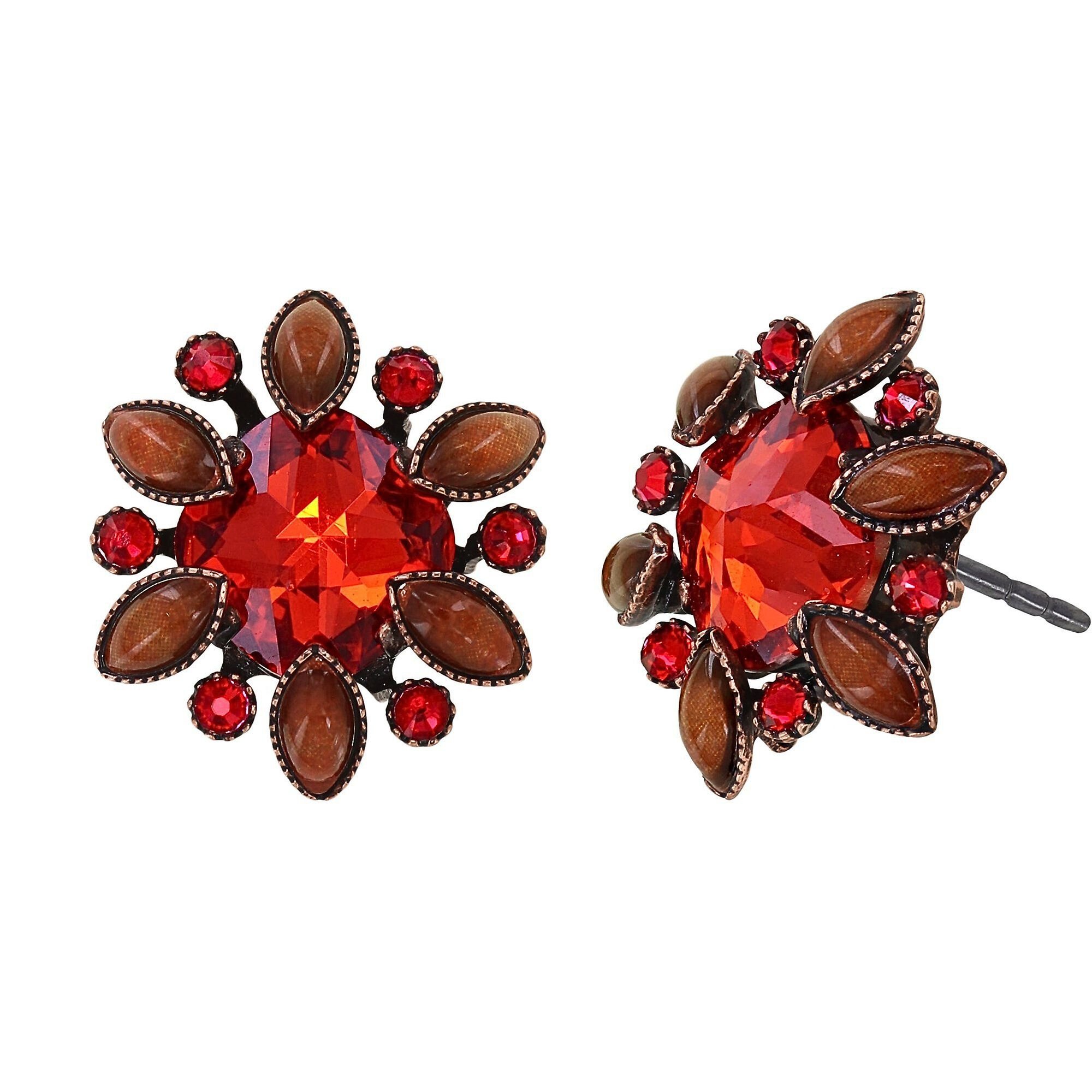 image for Earring Stud Alien Anemone Orange  size S