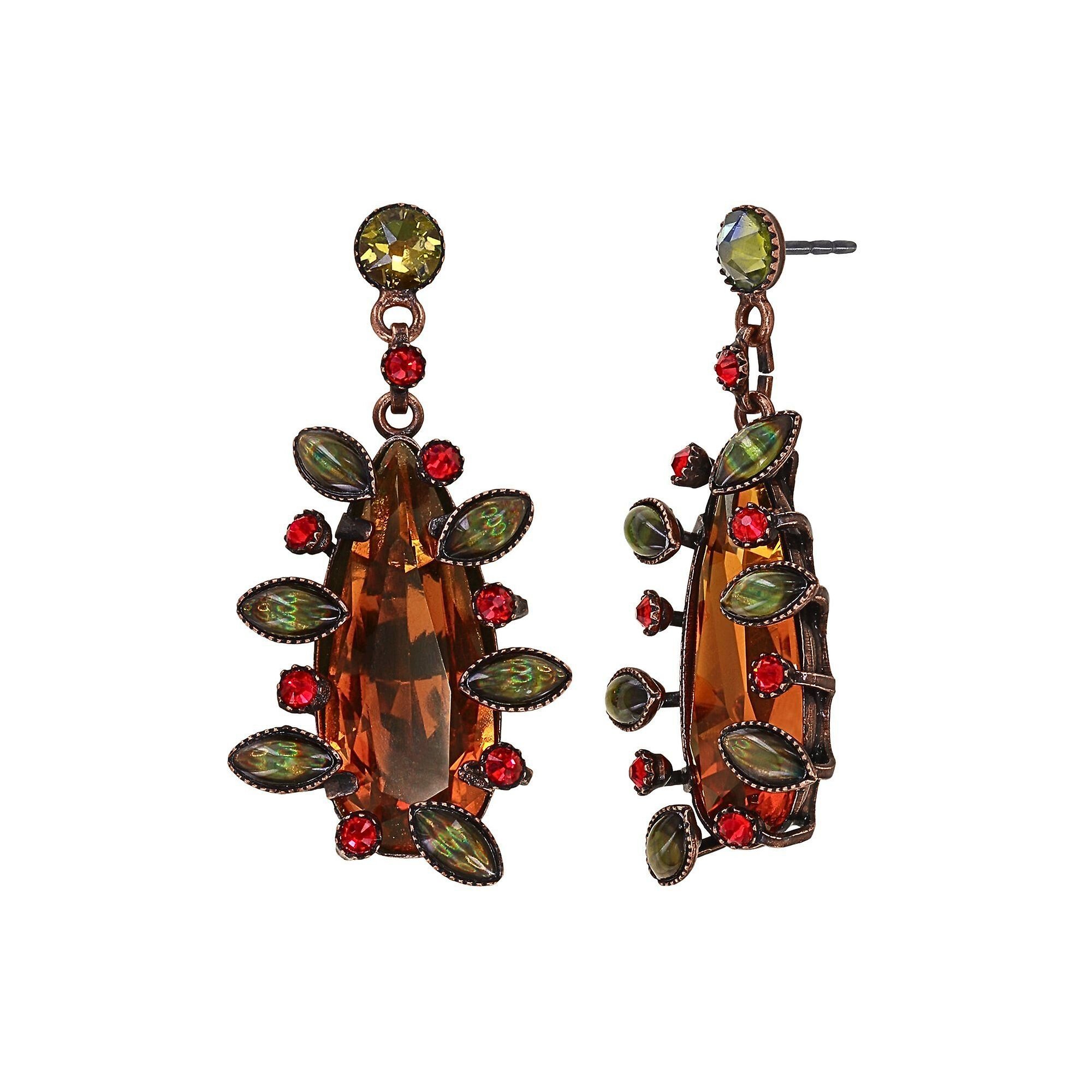 image for Earring Stud Dangling Alien Anemone Orange  size M