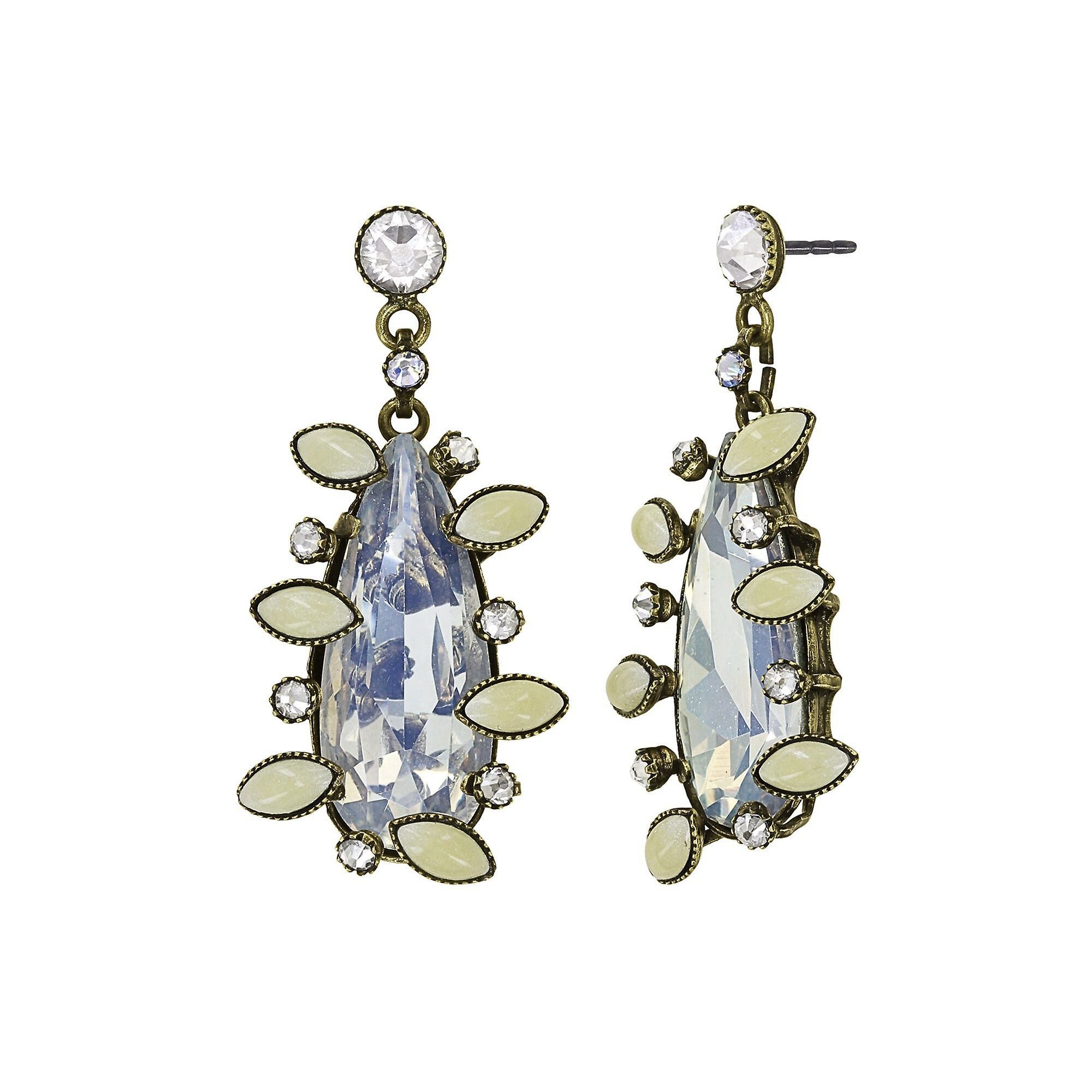 image for Earring Stud Dangling Alien Anemone White  size M