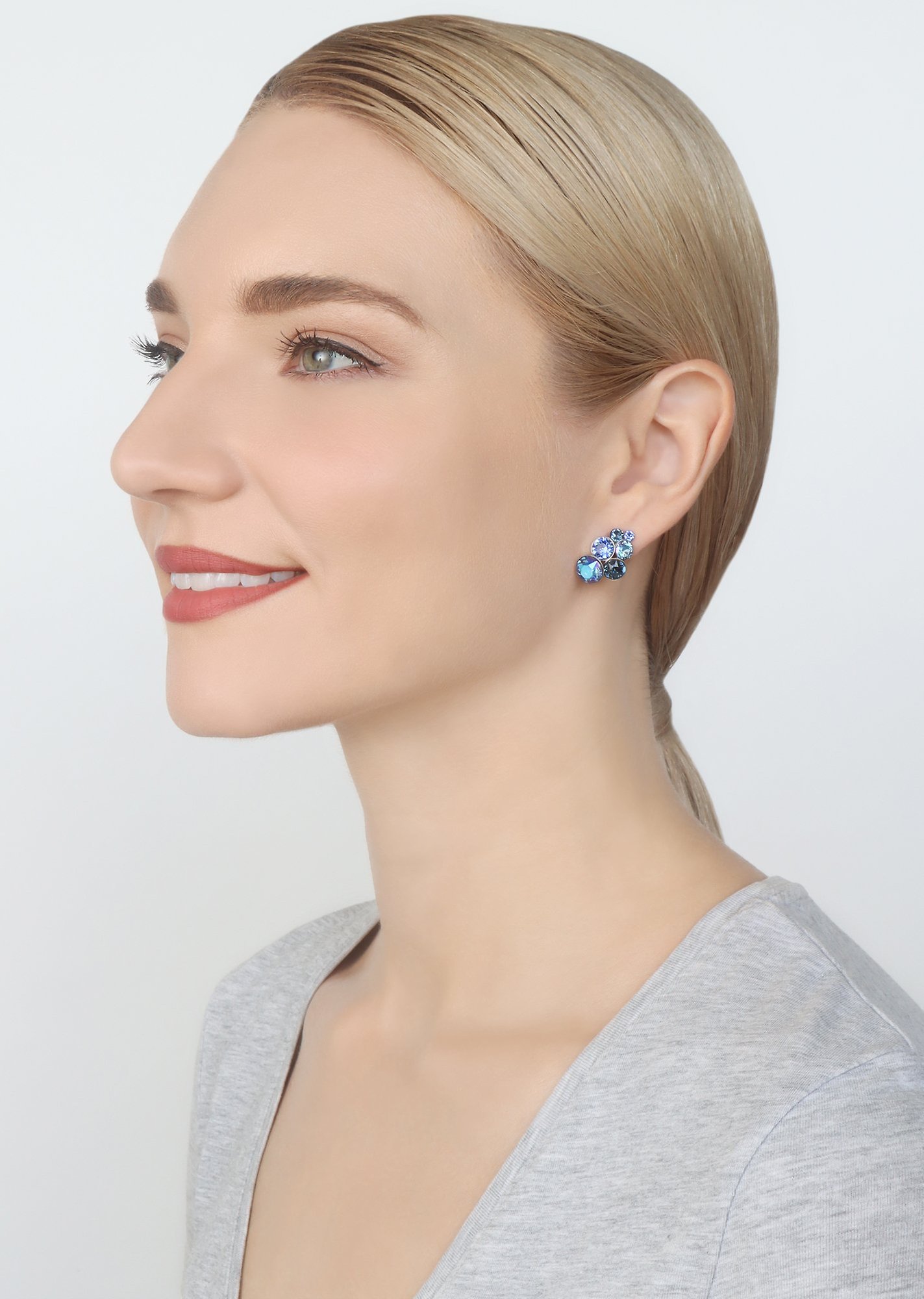 image for Earring stud Petit Glamour Blue  