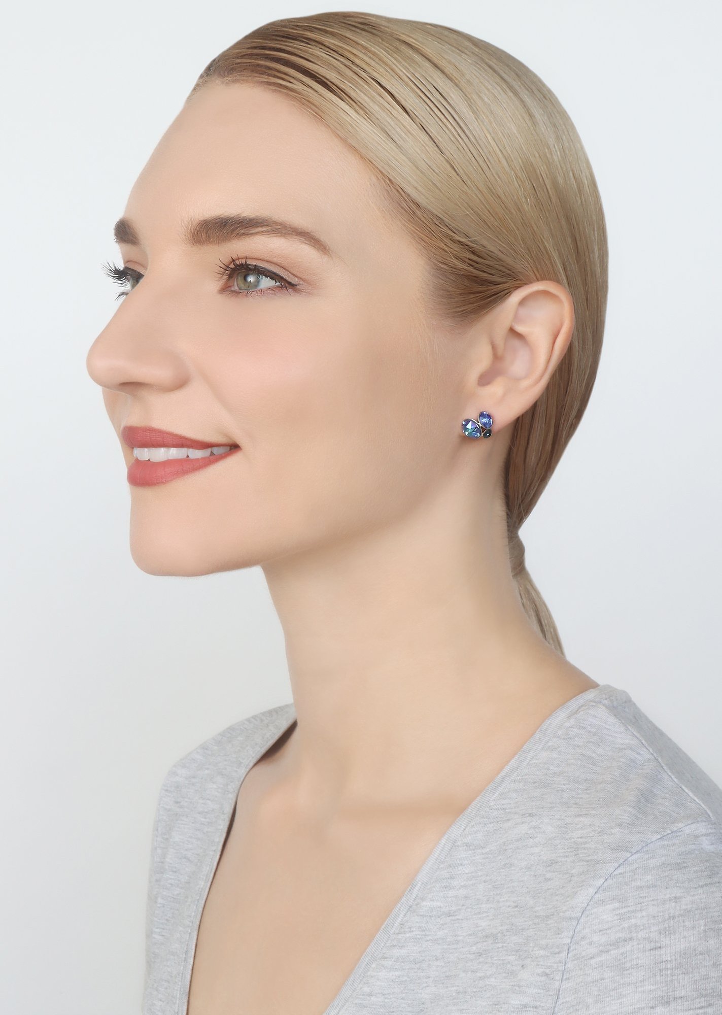 image for Earring Stud Disco Star Blue  