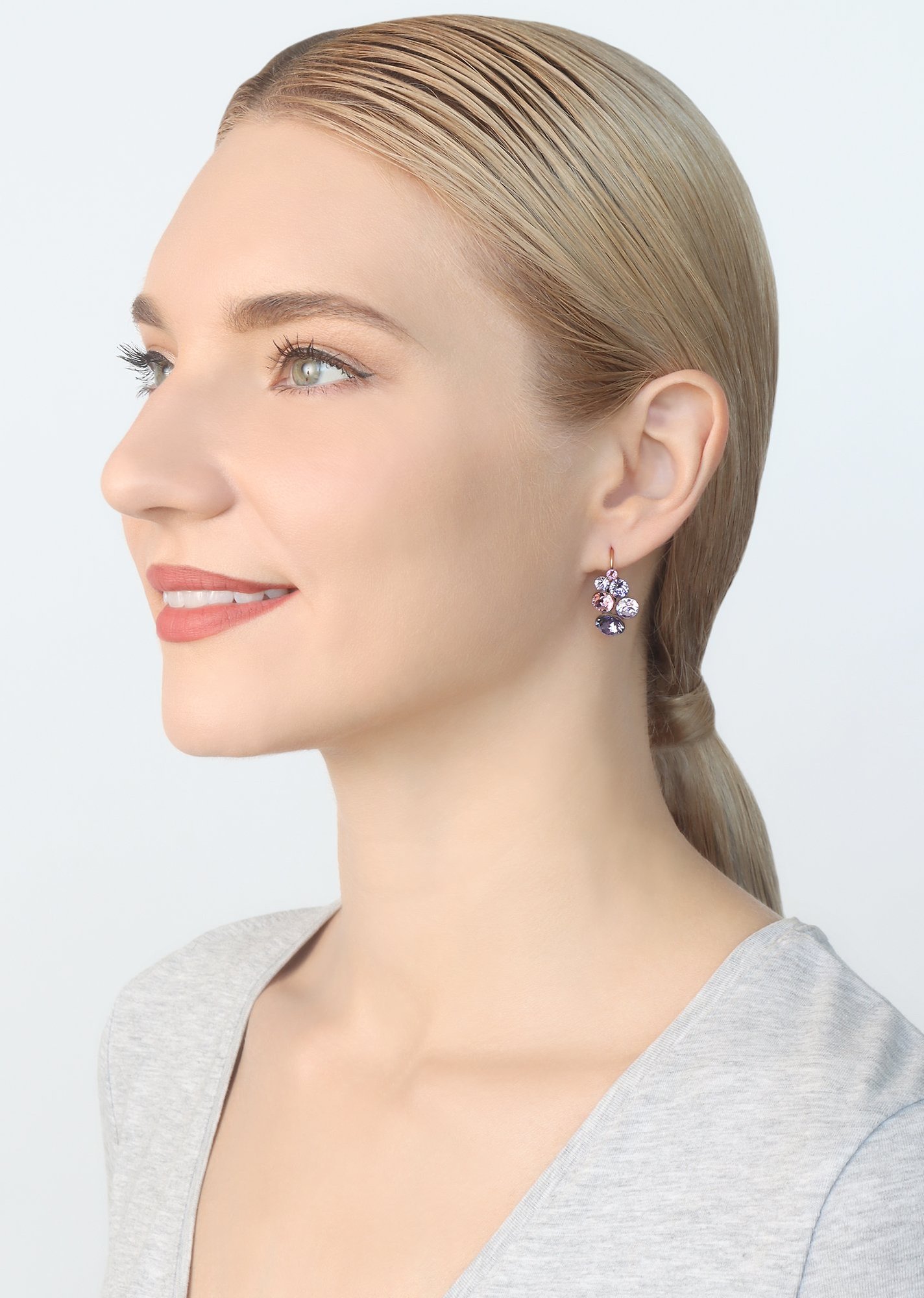 image pour Boucles d'oreilles Eurowire Petit Glamour Lila  
