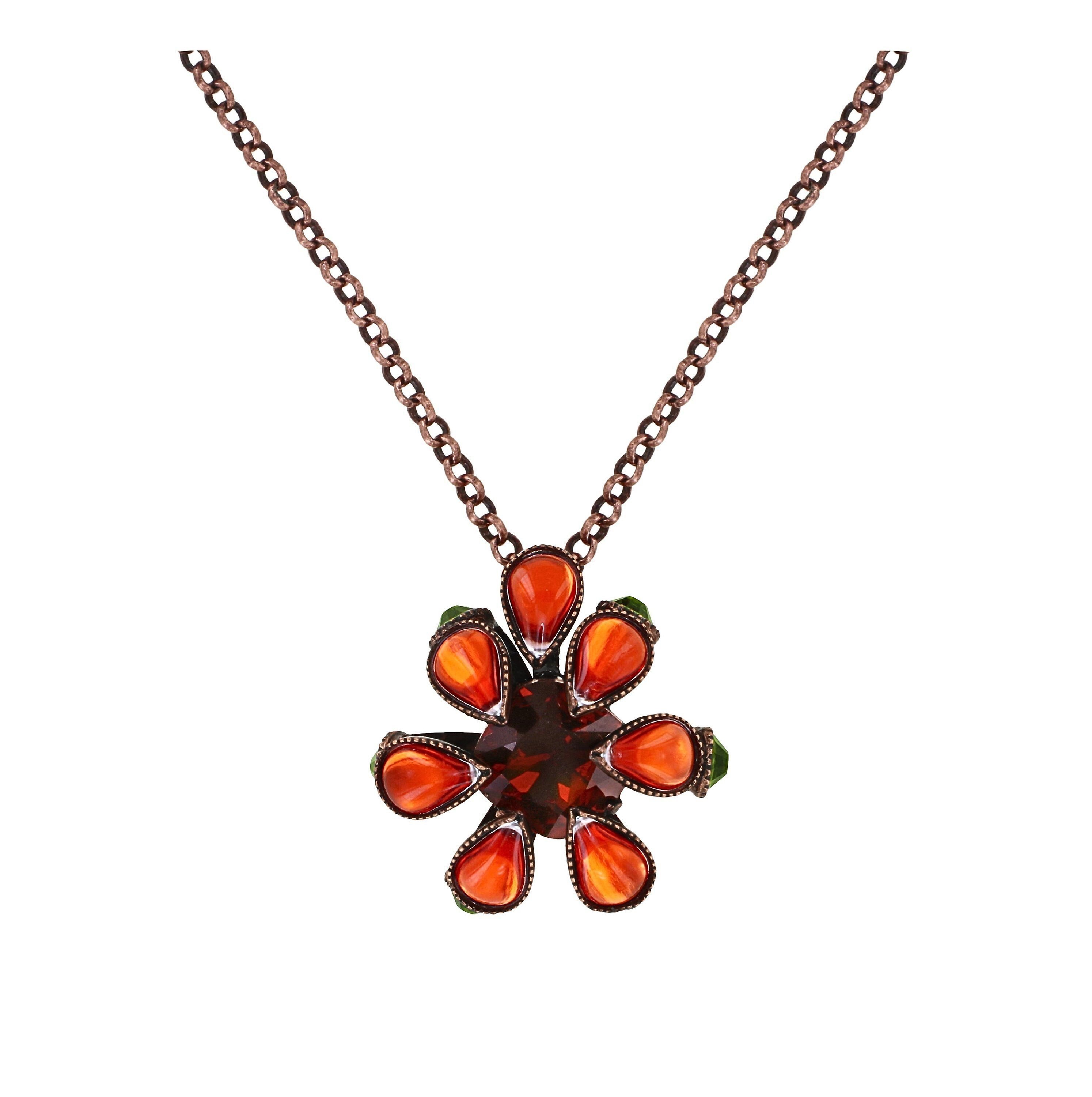 image for Necklace Pendant Alien Anemone Orange  size M
