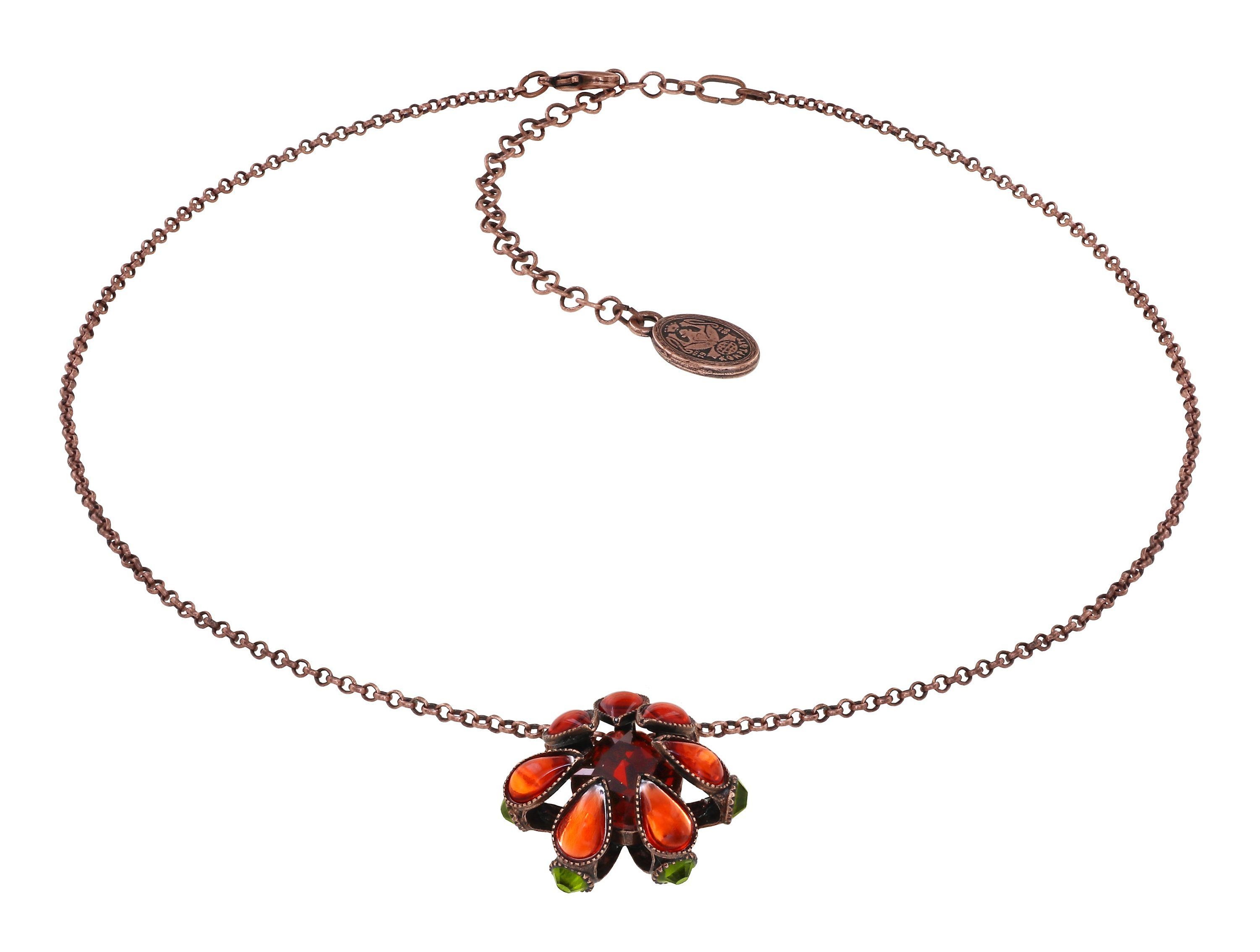 image for Necklace Pendant Alien Anemone Orange  size M