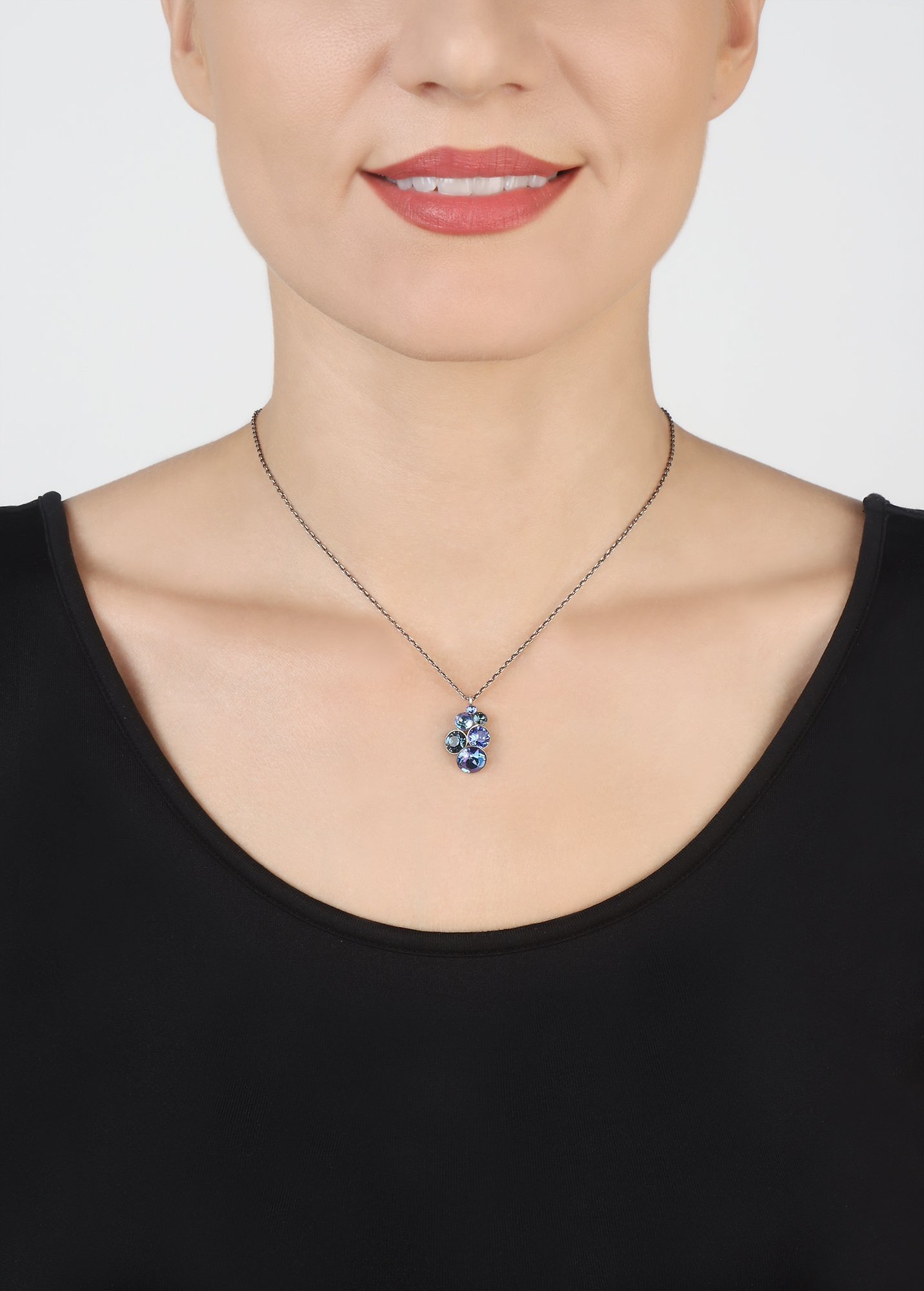 image pour Collier pendant Petit Glamour Bleu  