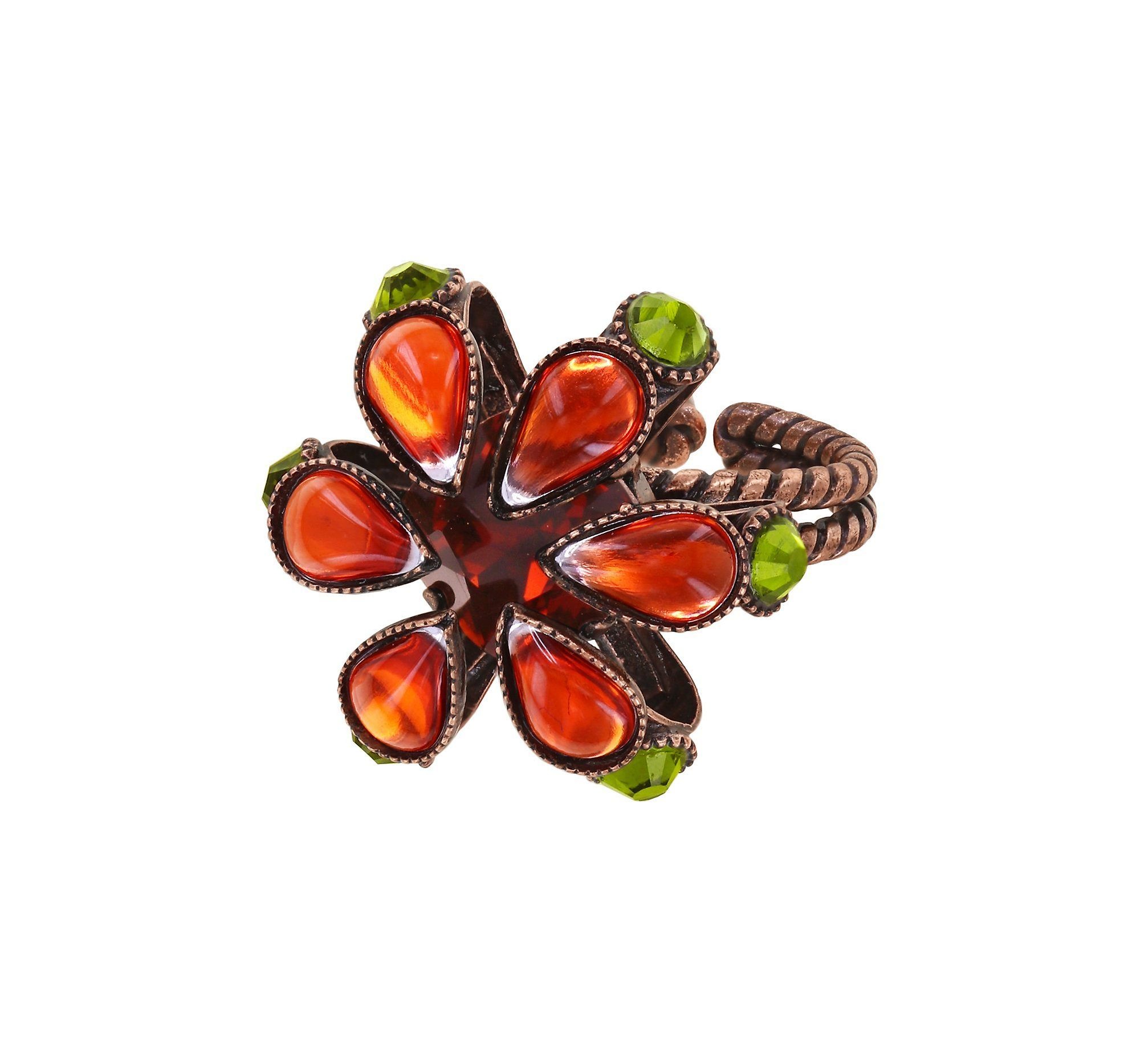 image pour Anneau Alien Anemone Orange  size M