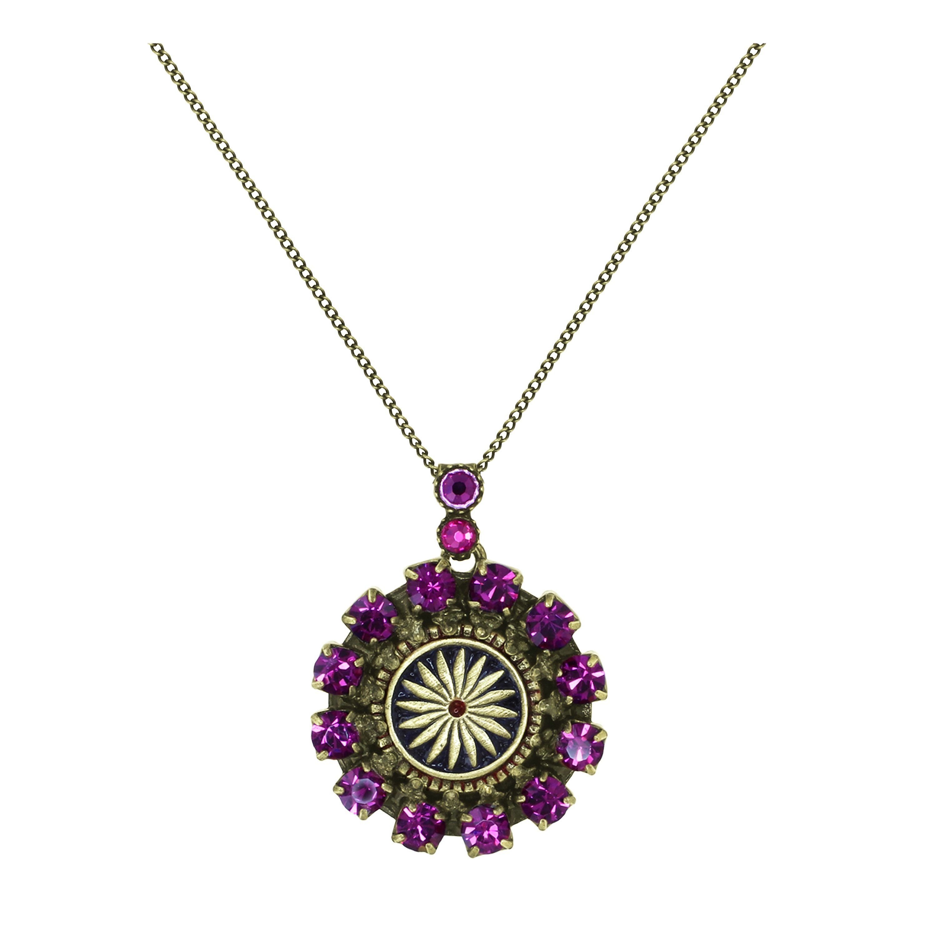 KONPLOTT / Necklace Pendant Medallion Glam Red size XS