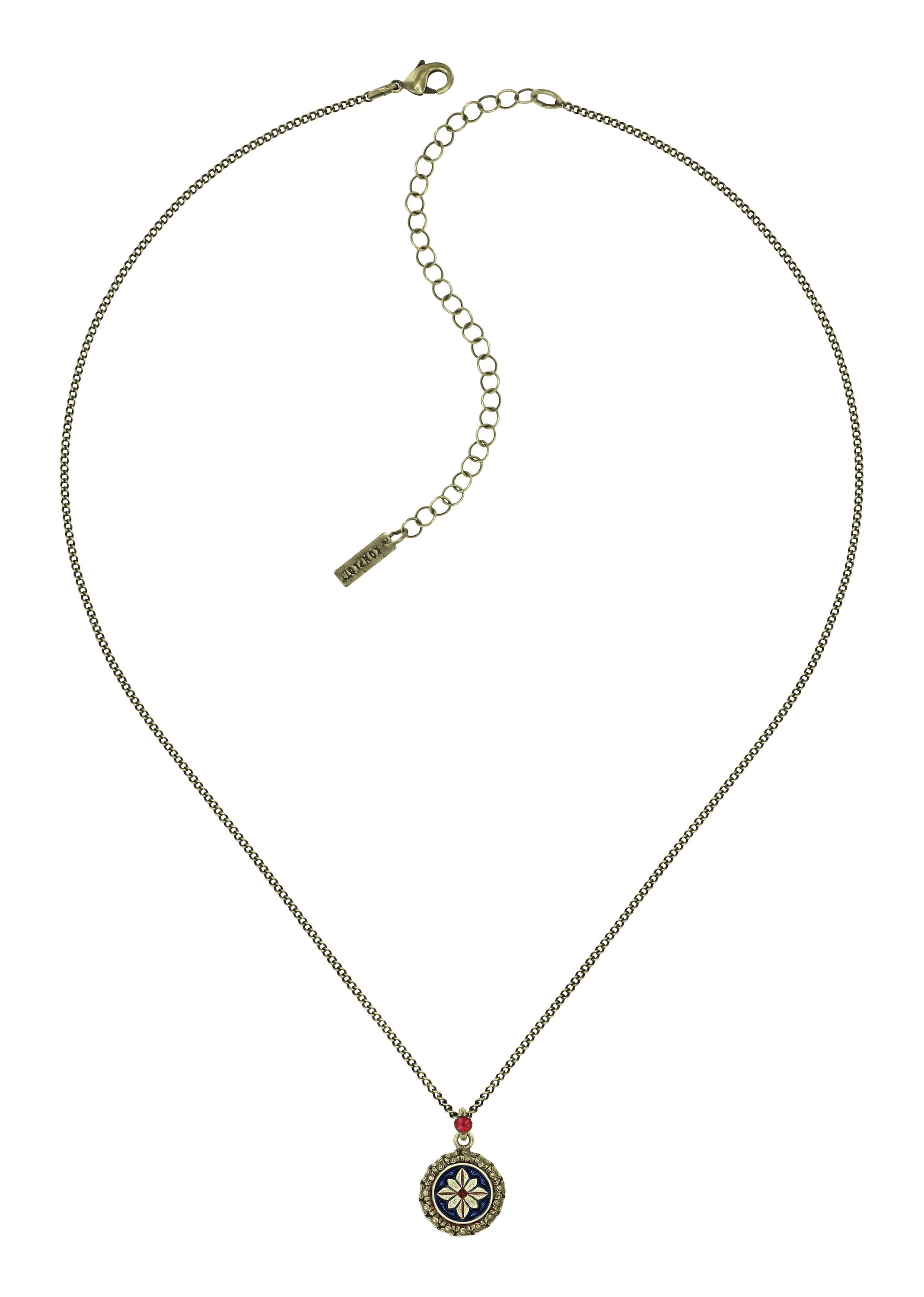 image for Necklace Pendant Medallion Glam Red  size XS