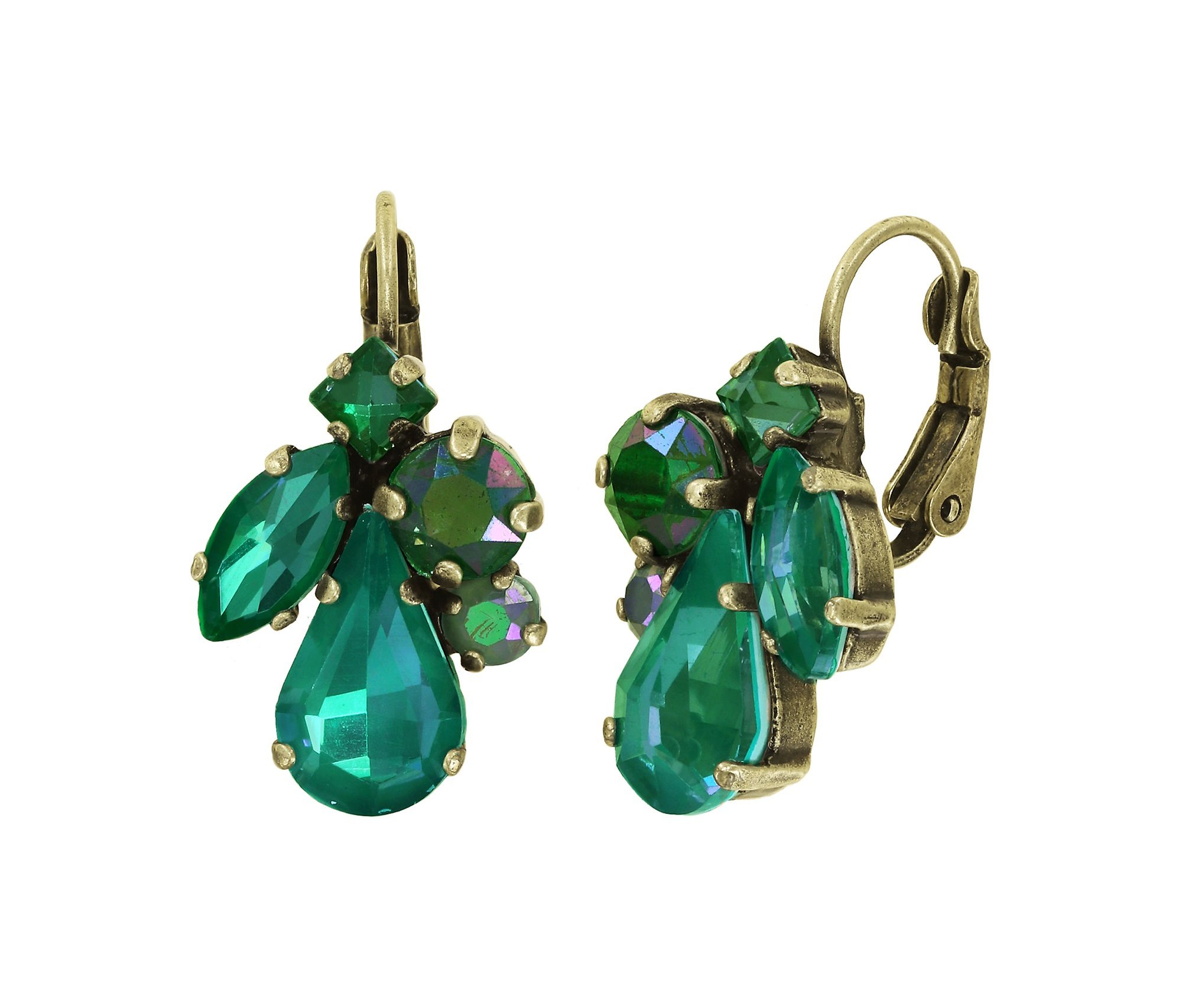 image pour Boucles d'oreilles Eurowire Afternoon Tea de Luxe Vert  