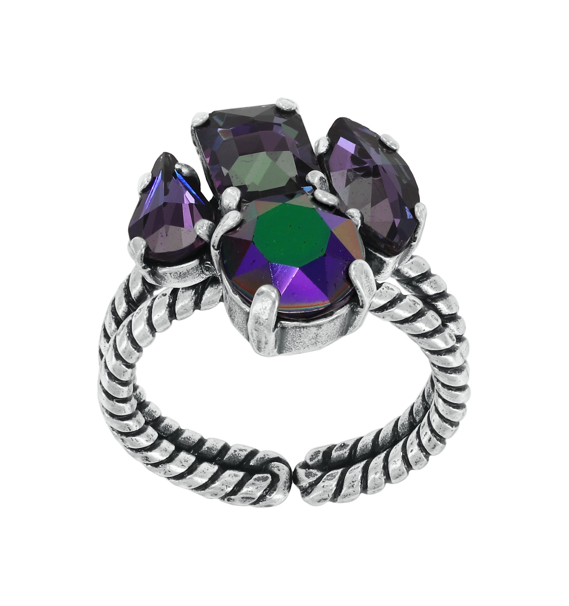 Bild für Ring Afternoon Tea de Luxe Schwarz / Lila  